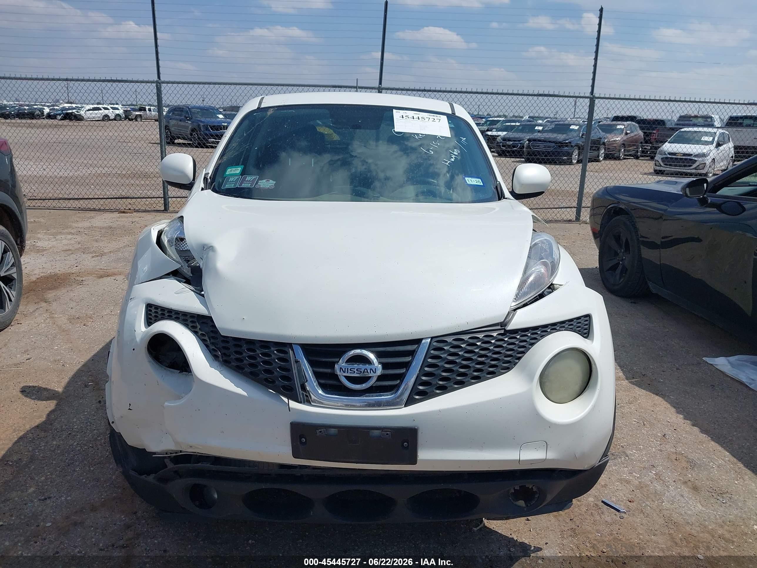 2013 Nissan Juke Sl White vin: JN8AF5MR7DT203050