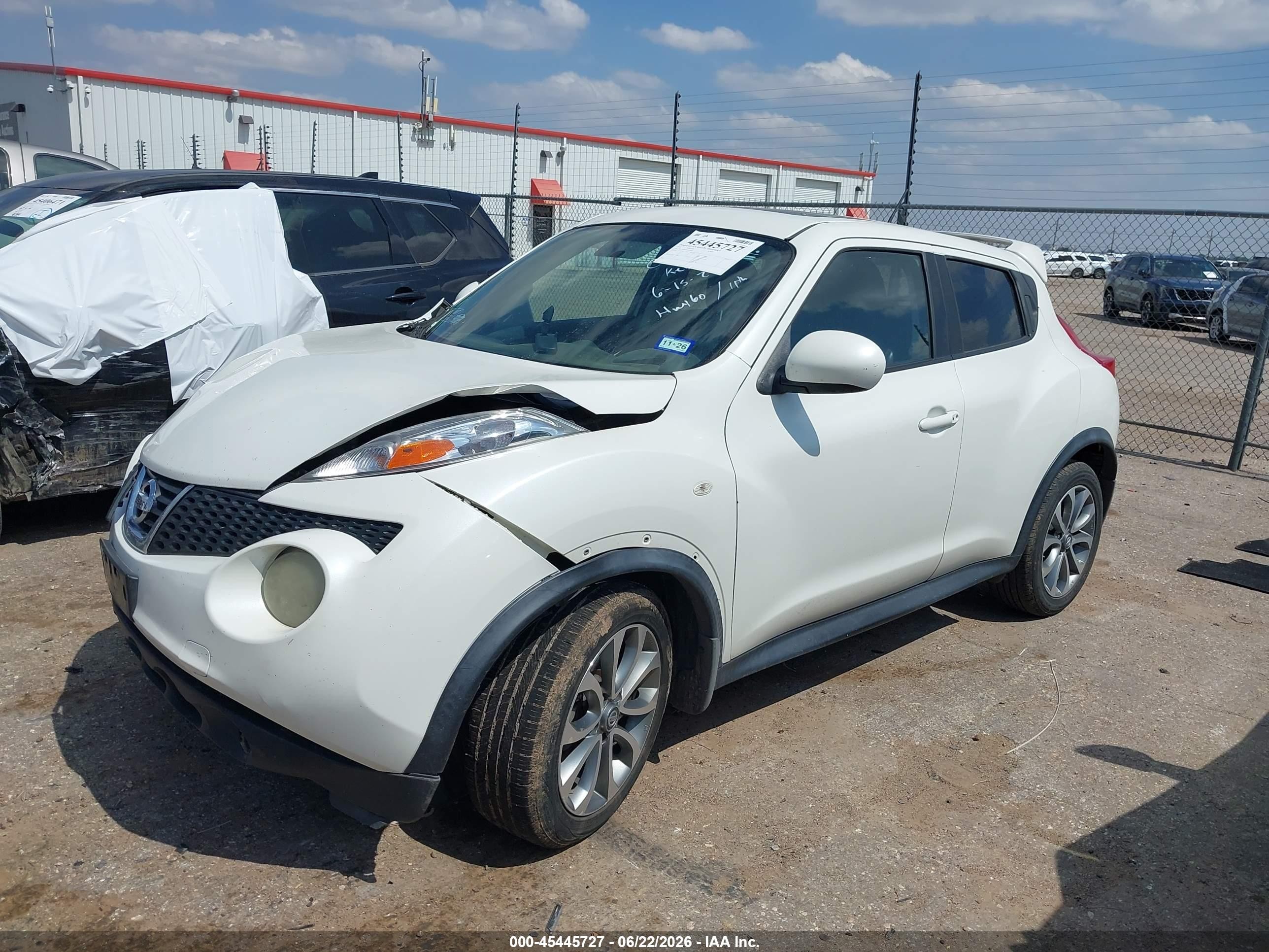2013 Nissan Juke Sl White vin: JN8AF5MR7DT203050
