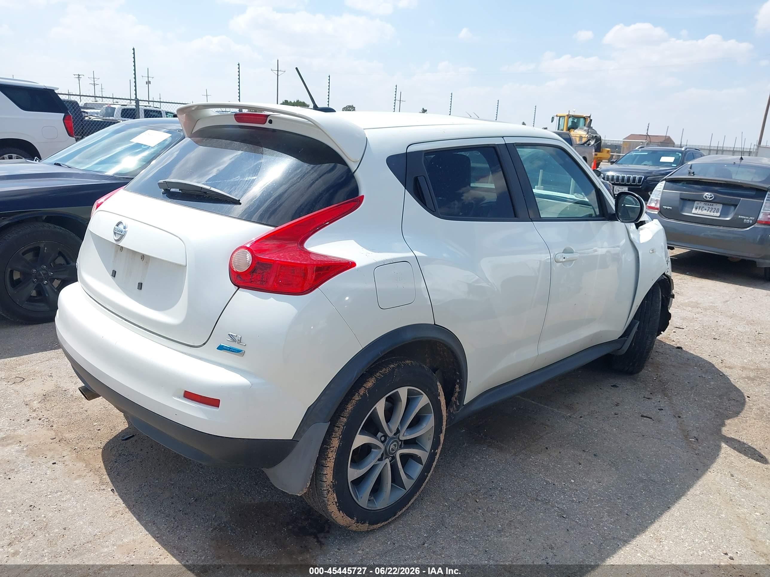 2013 Nissan Juke Sl White vin: JN8AF5MR7DT203050