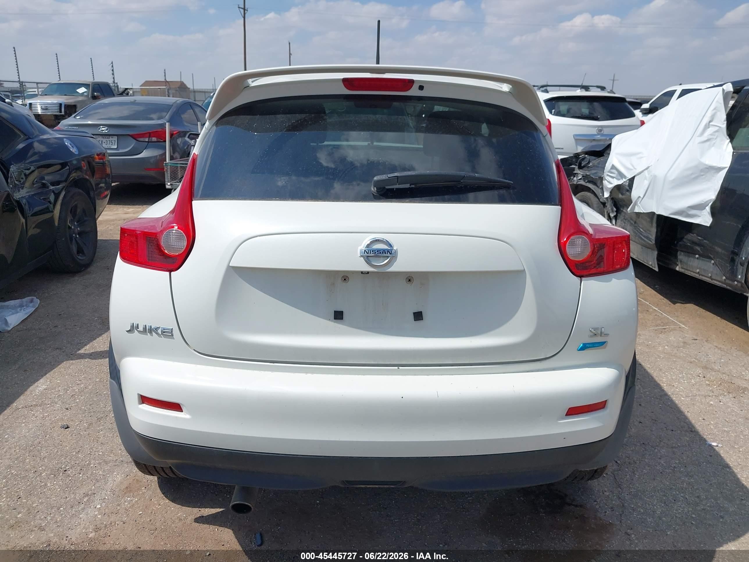 2013 Nissan Juke Sl White vin: JN8AF5MR7DT203050