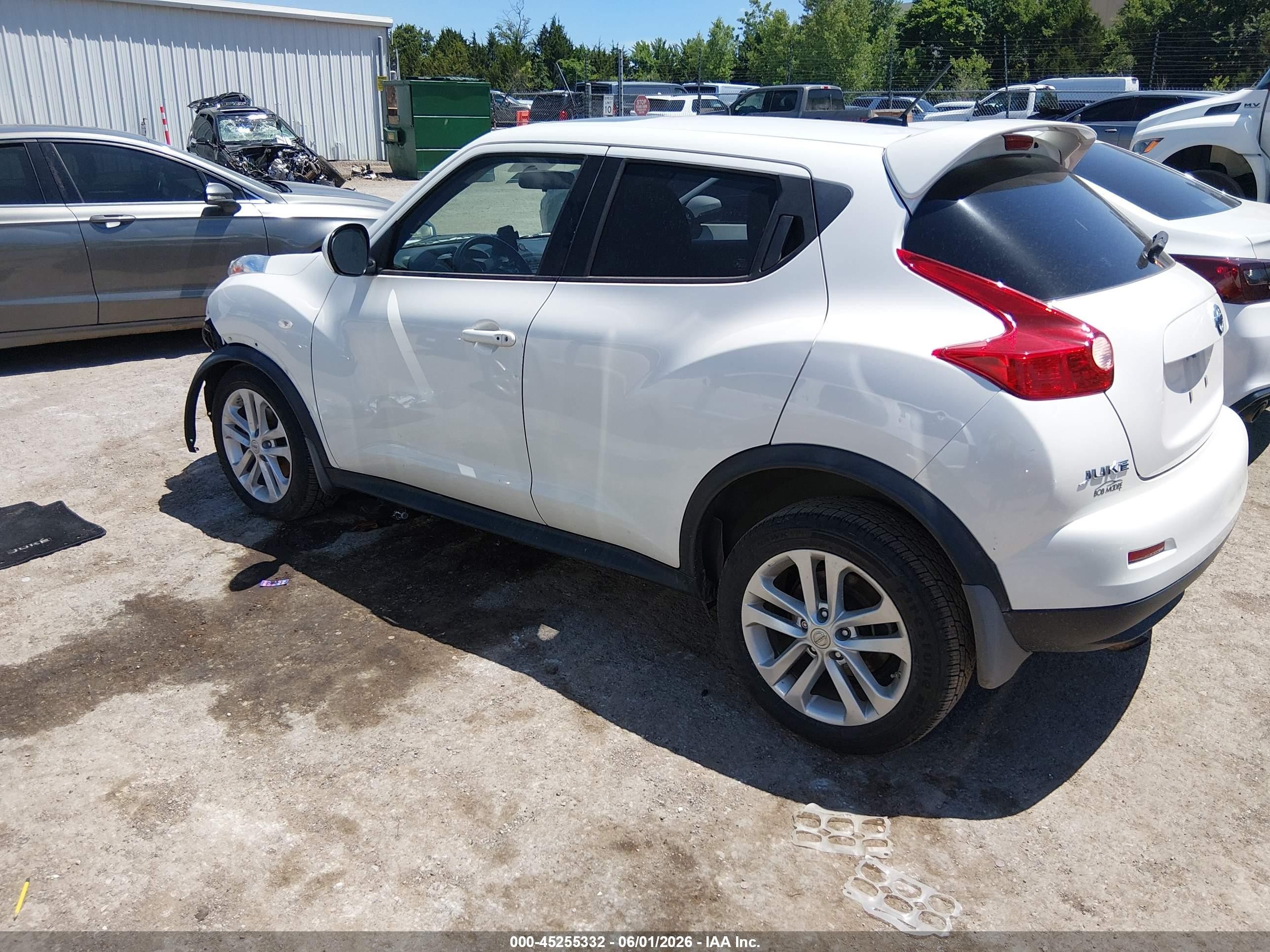 2013 Nissan Juke Sv White vin: JN8AF5MR7DT210046