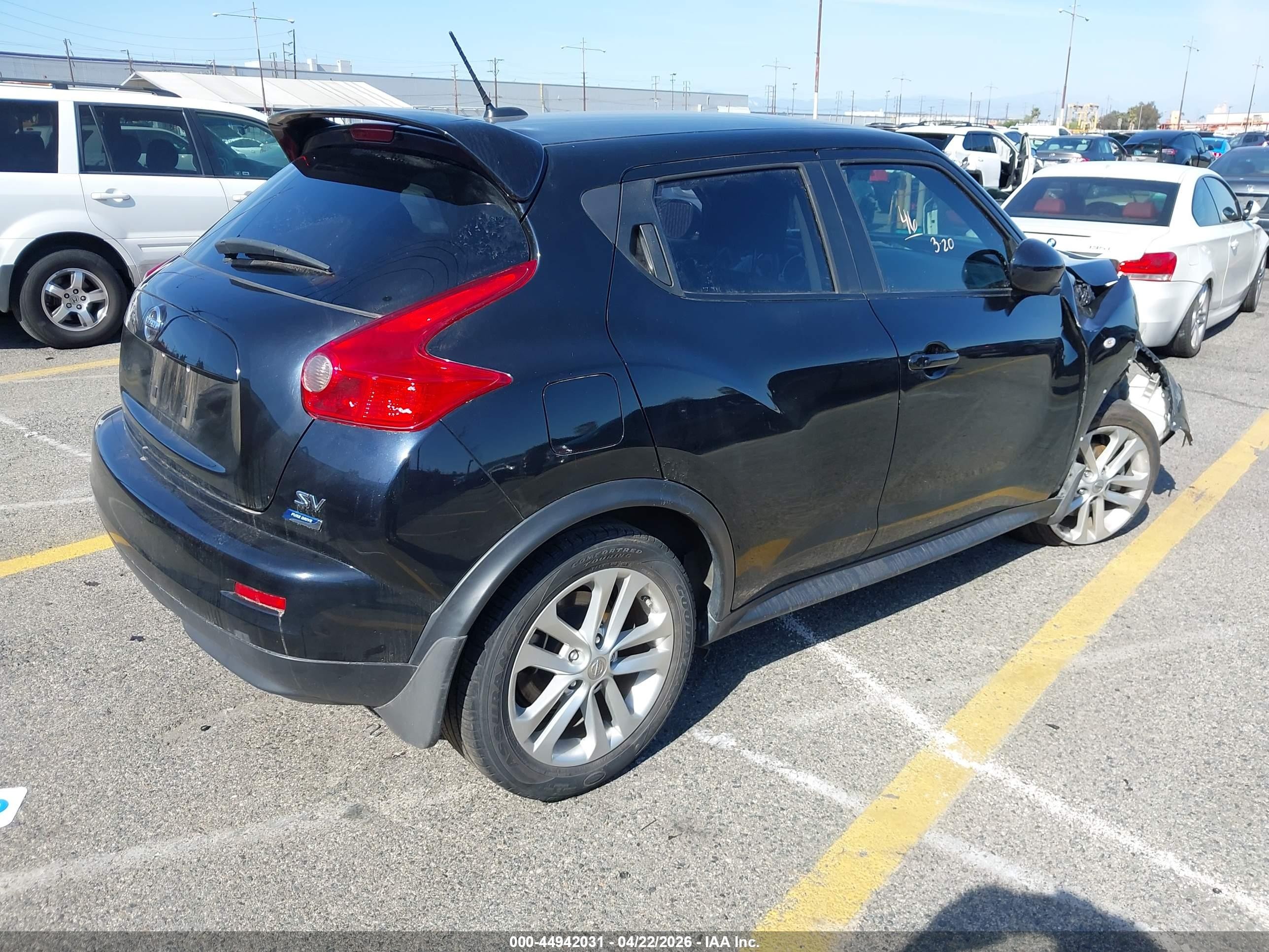 2013 Nissan Juke Sv Black vin: JN8AF5MR7DT214386
