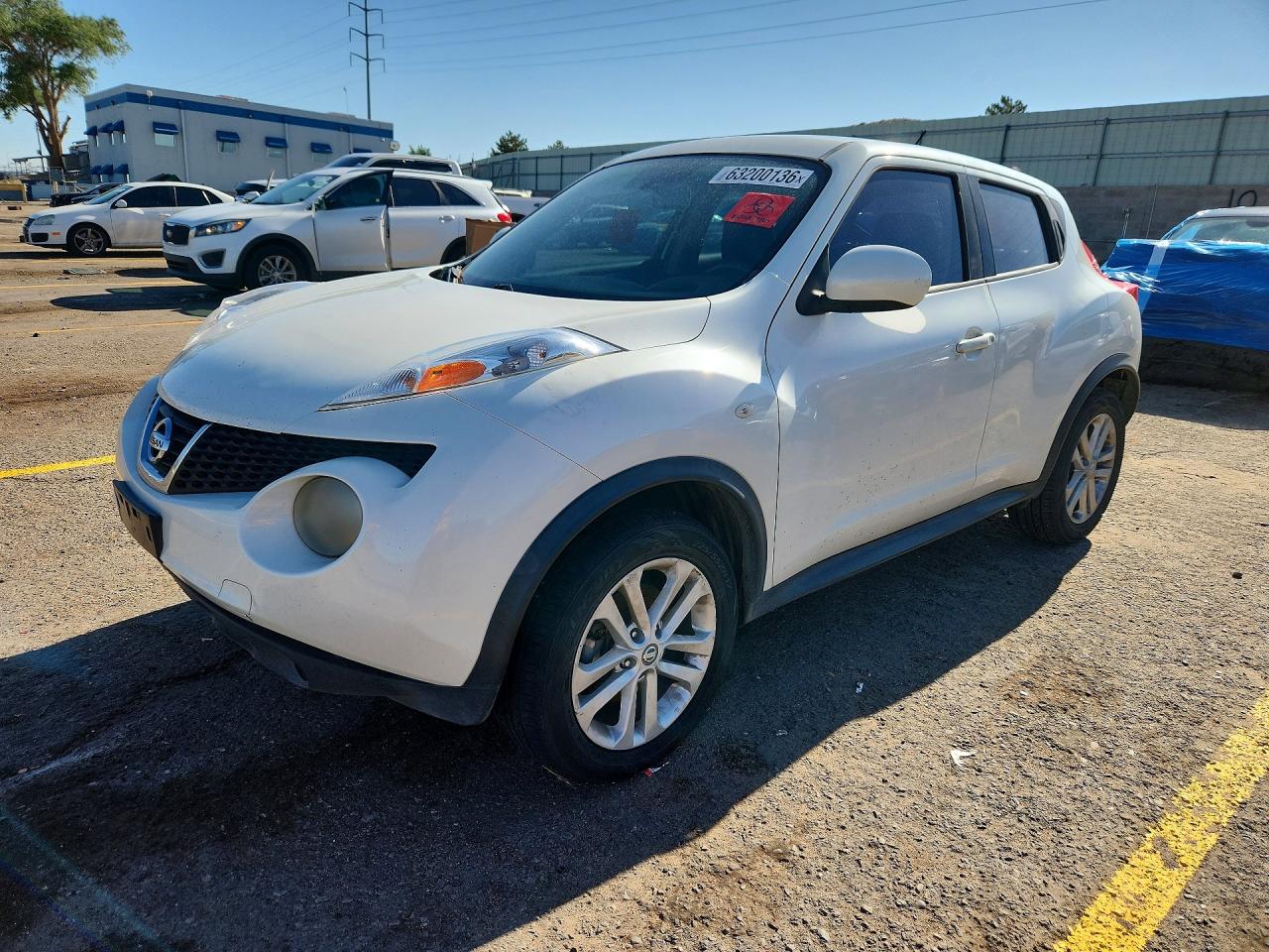 2013 Nissan Juke S White vin: JN8AF5MR7DT221192