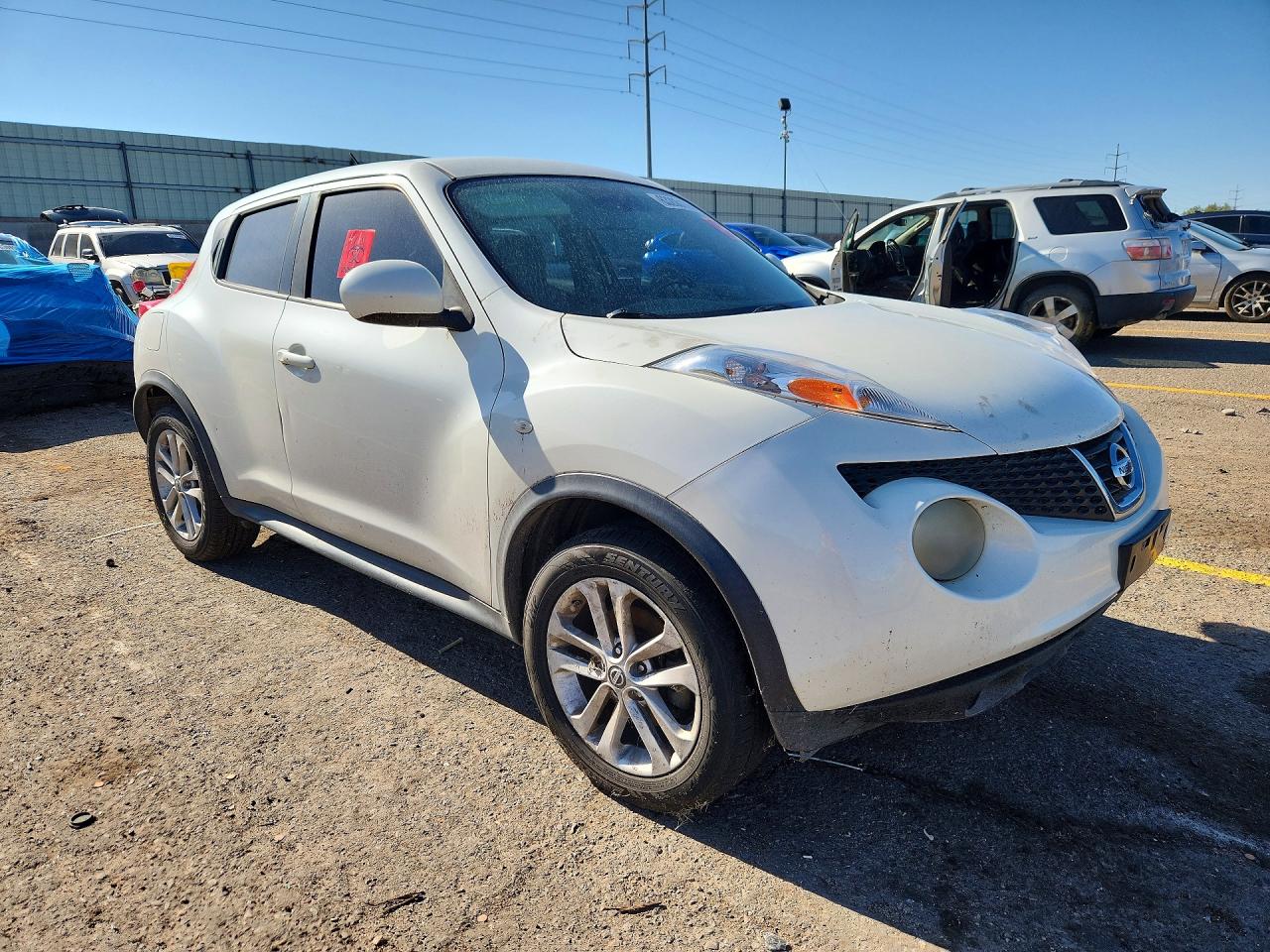 2013 Nissan Juke S White vin: JN8AF5MR7DT221192