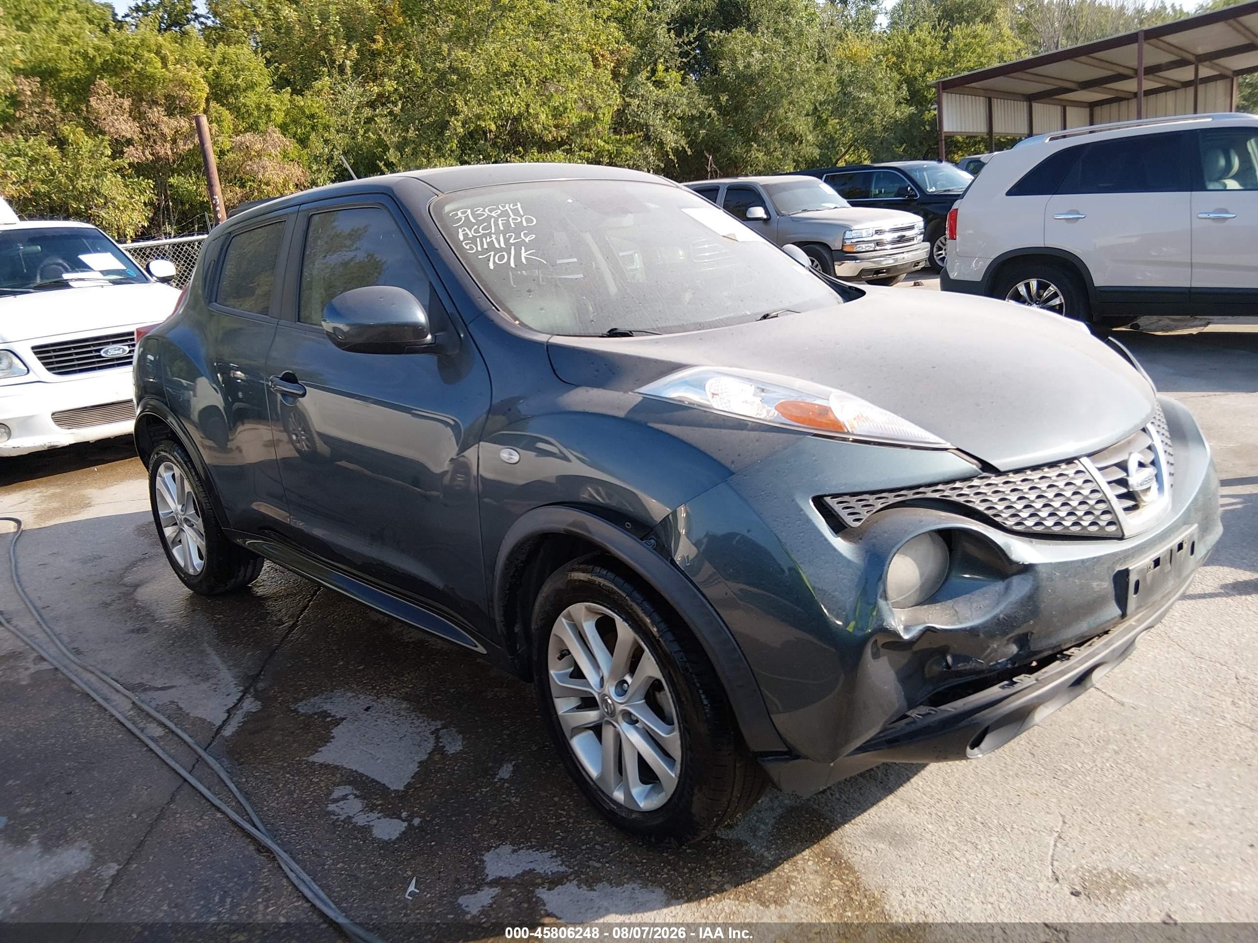 2014 Nissan Juke Sl Синий vin: JN8AF5MR7ET360529