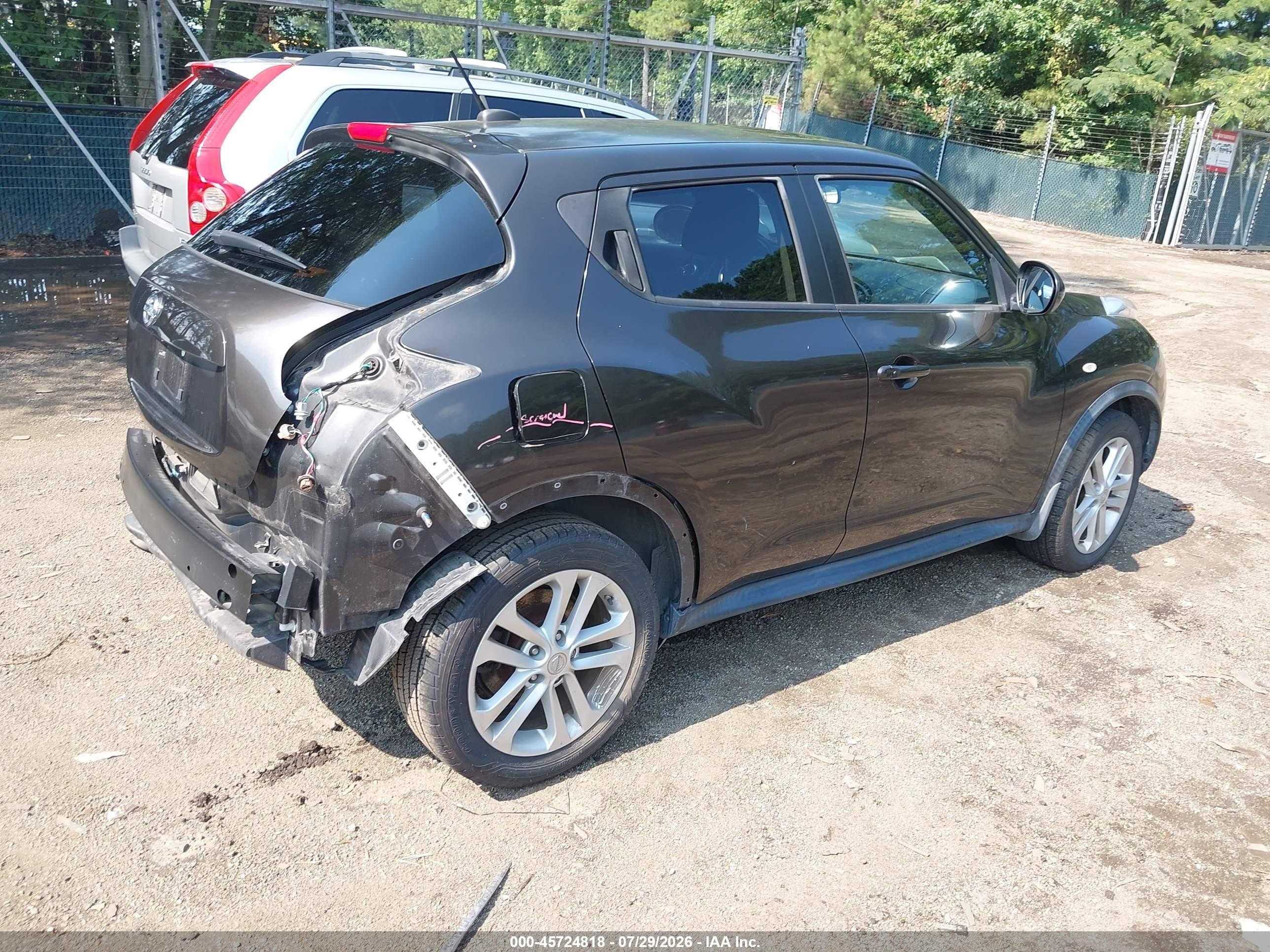 2011 Nissan Juke Sv Gray vin: JN8AF5MR8BT018017