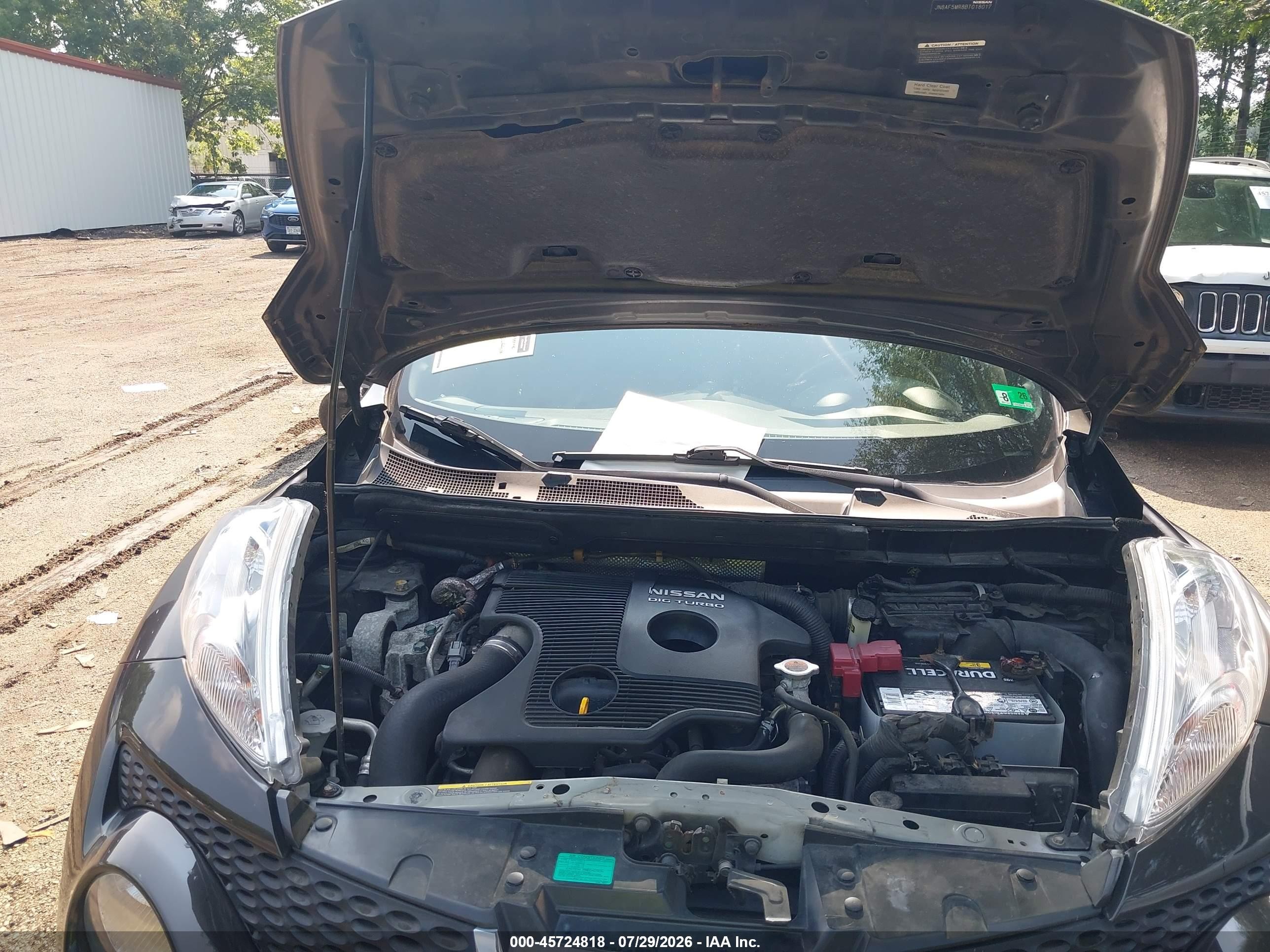 2011 Nissan Juke Sv Gray vin: JN8AF5MR8BT018017