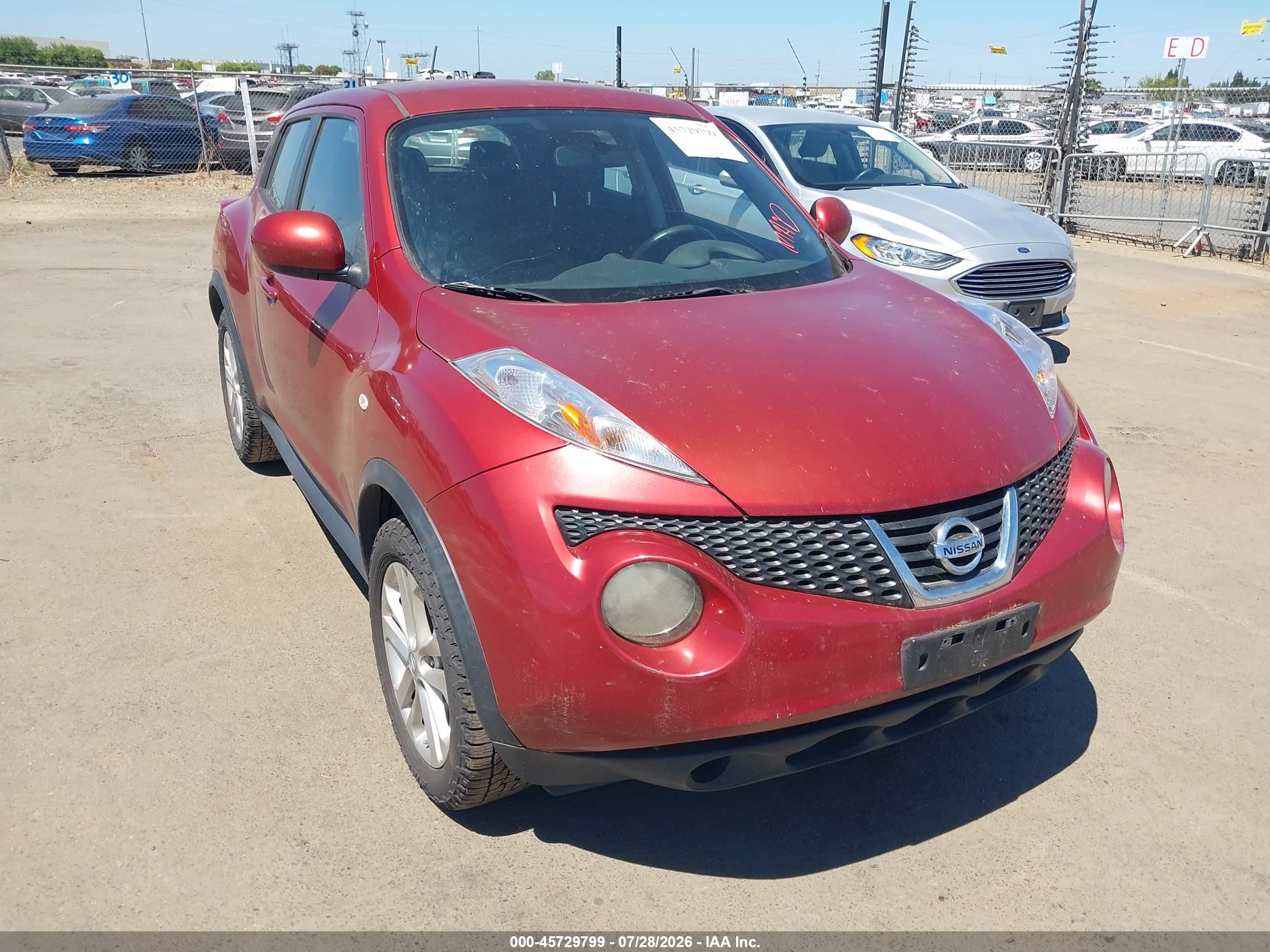 2011 Nissan Juke S Red vin: JN8AF5MR8BT022987