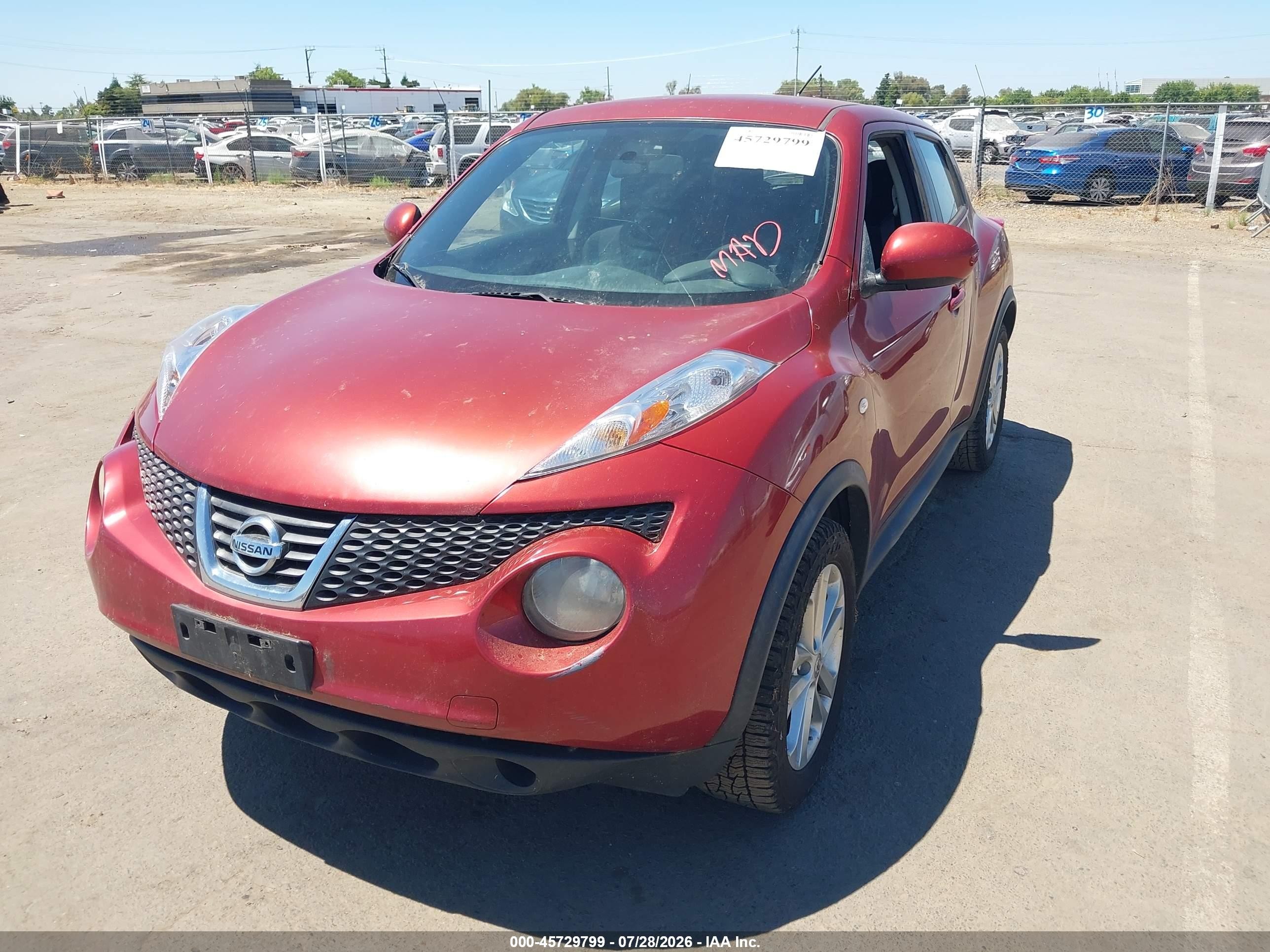 2011 Nissan Juke S Red vin: JN8AF5MR8BT022987