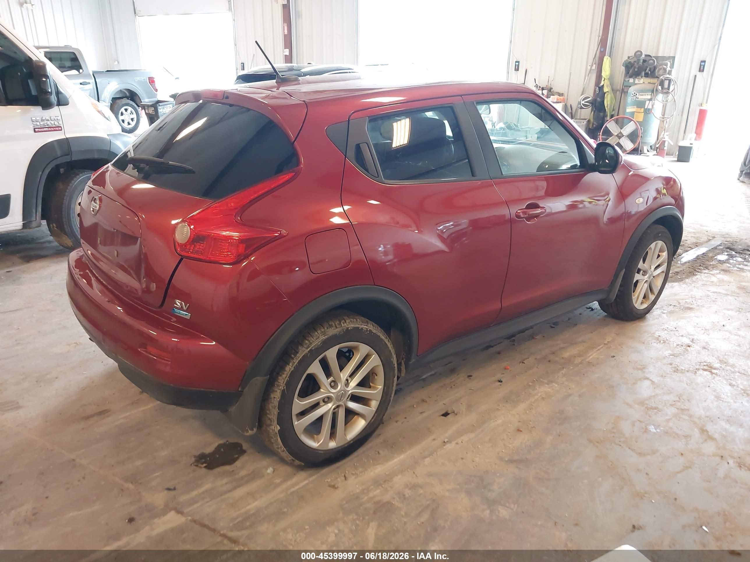2013 Nissan Juke Sv Red vin: JN8AF5MR8DT202392