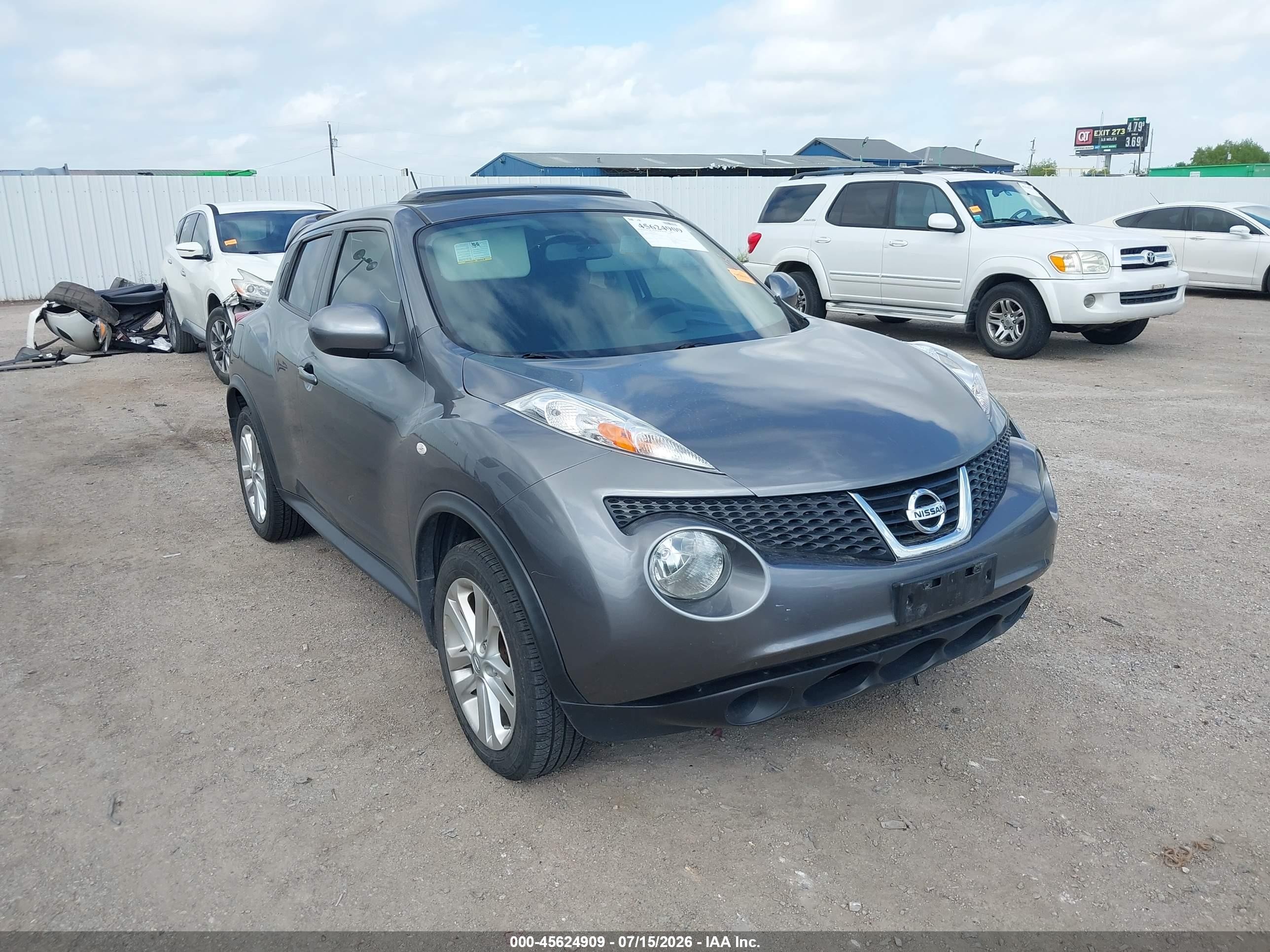 2013 Nissan Juke Sv Gray vin: JN8AF5MR8DT207981