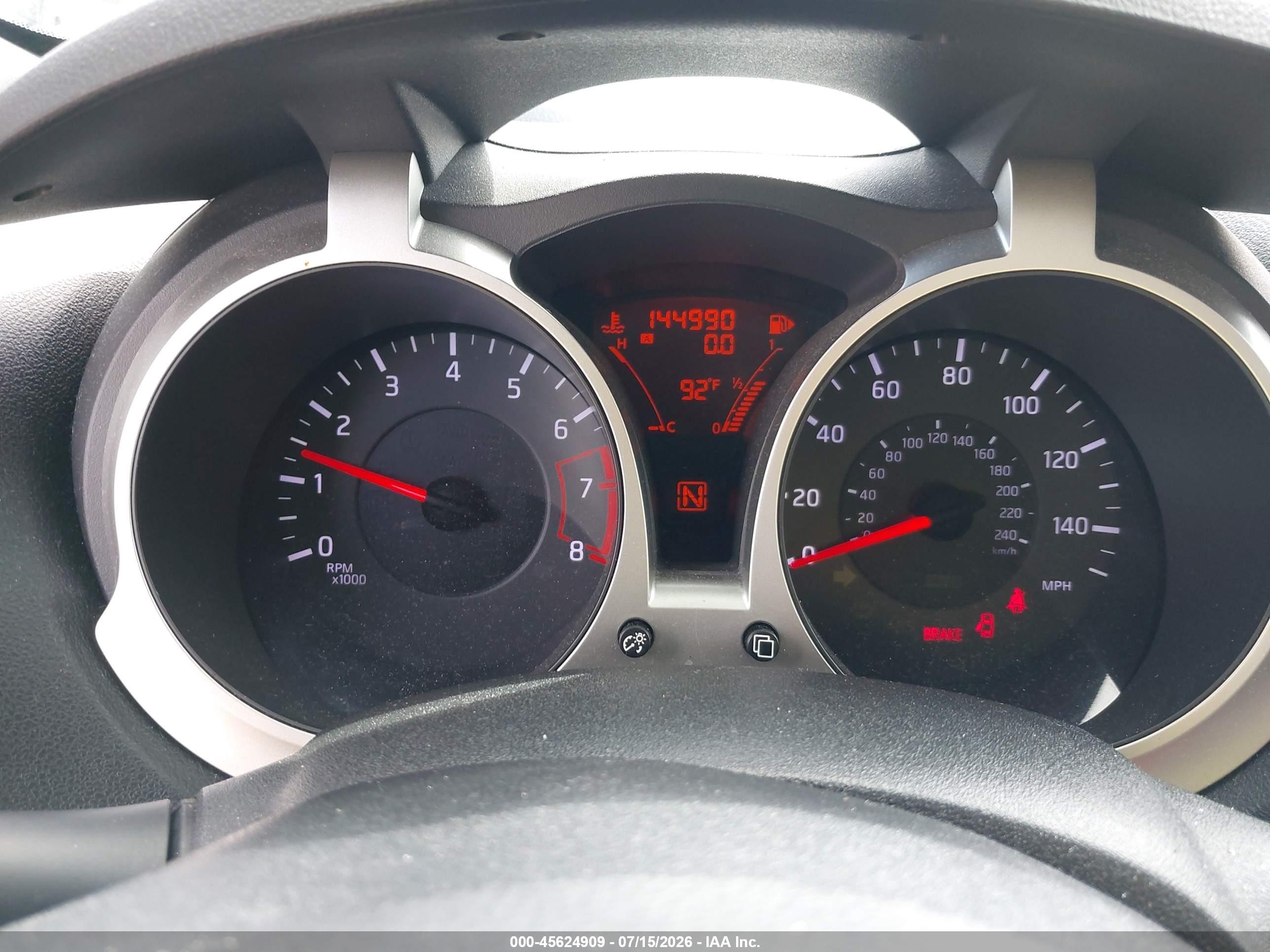 2013 Nissan Juke Sv Gray vin: JN8AF5MR8DT207981