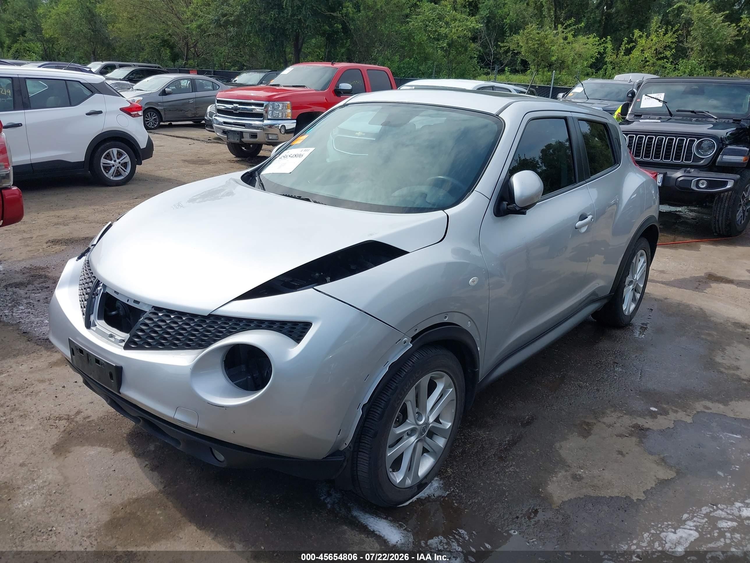 2013 Nissan Juke Sl Silver vin: JN8AF5MR8DT213196