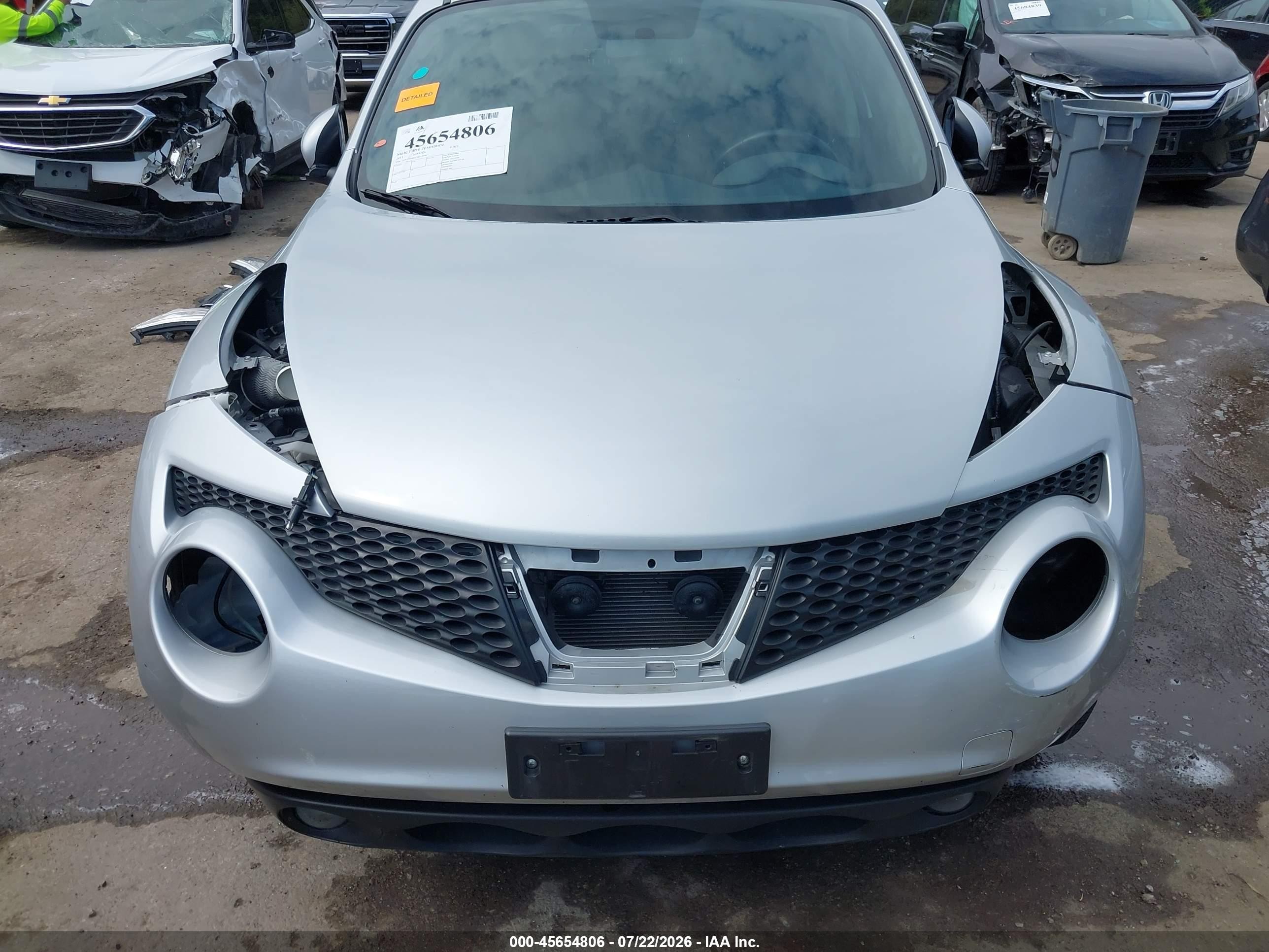 2013 Nissan Juke Sl Silver vin: JN8AF5MR8DT213196
