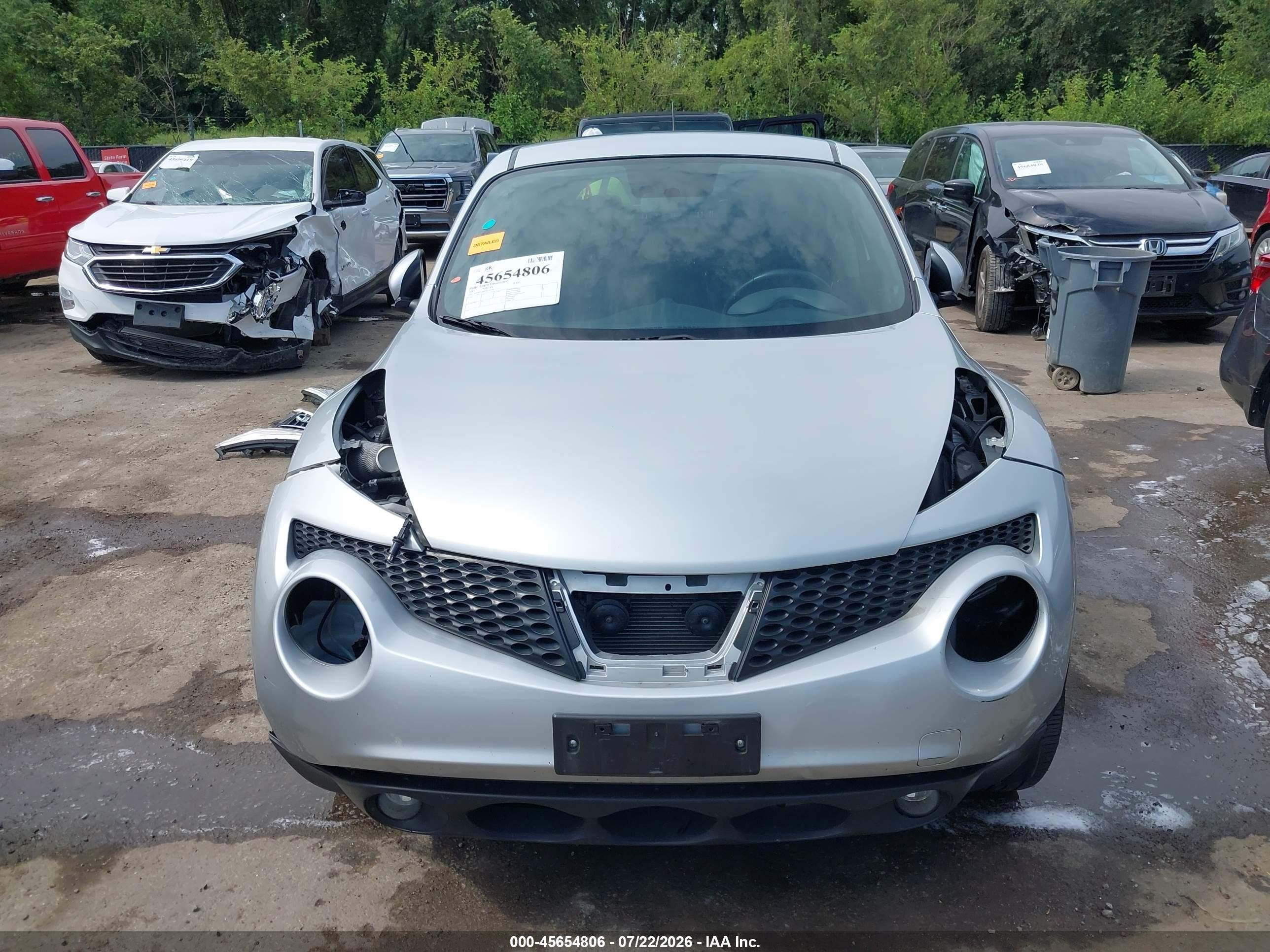 2013 Nissan Juke Sl Silver vin: JN8AF5MR8DT213196