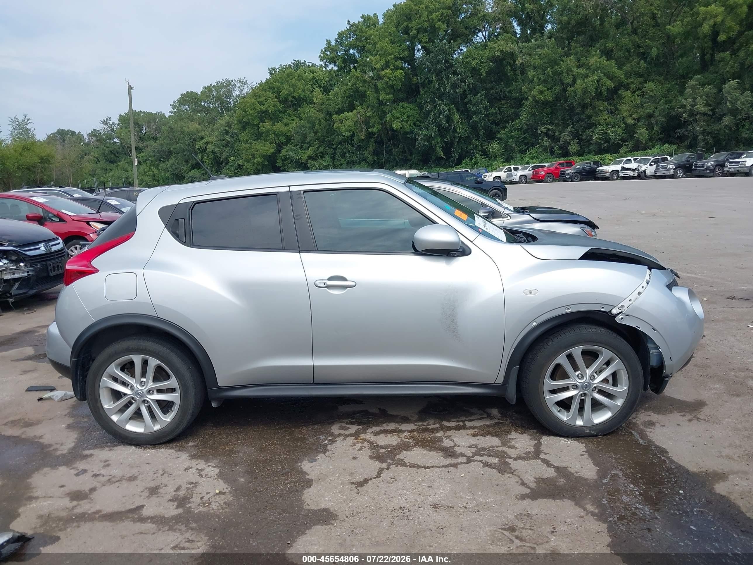 2013 Nissan Juke Sl Silver vin: JN8AF5MR8DT213196