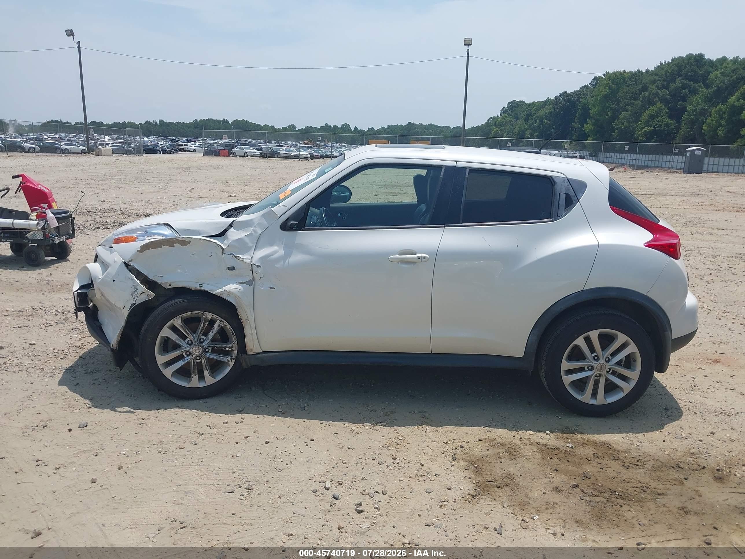 2013 Nissan Juke Sl White vin: JN8AF5MR8DT219547