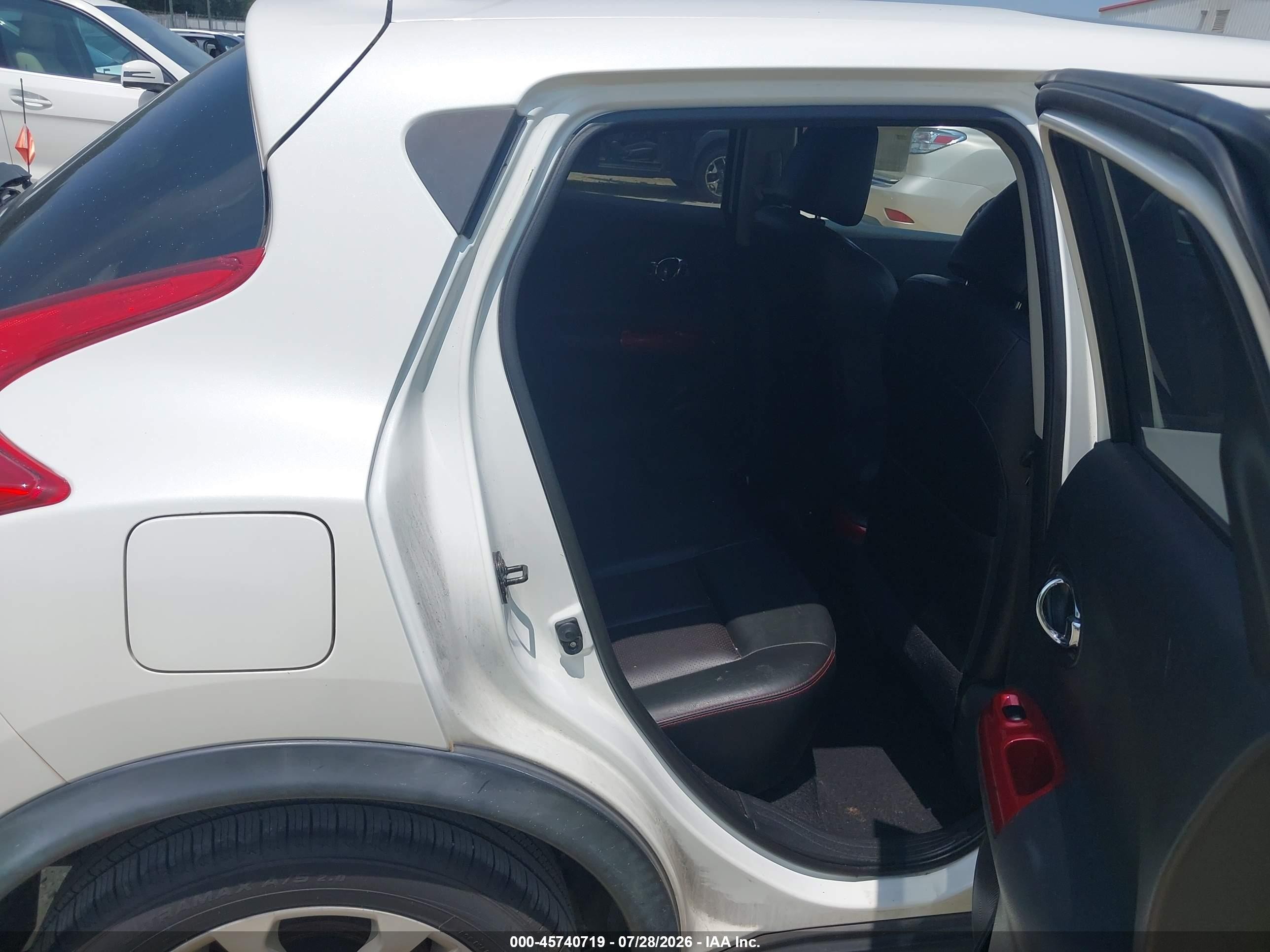 2013 Nissan Juke Sl White vin: JN8AF5MR8DT219547