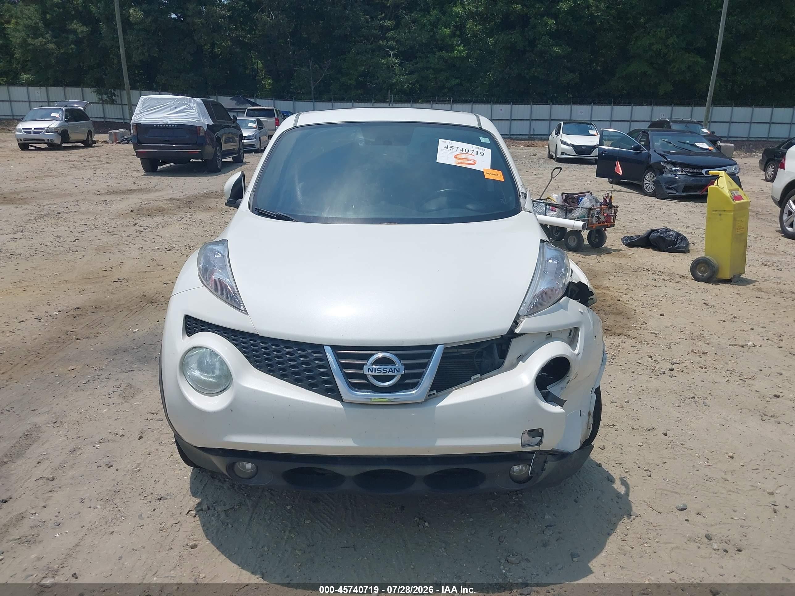 2013 Nissan Juke Sl White vin: JN8AF5MR8DT219547