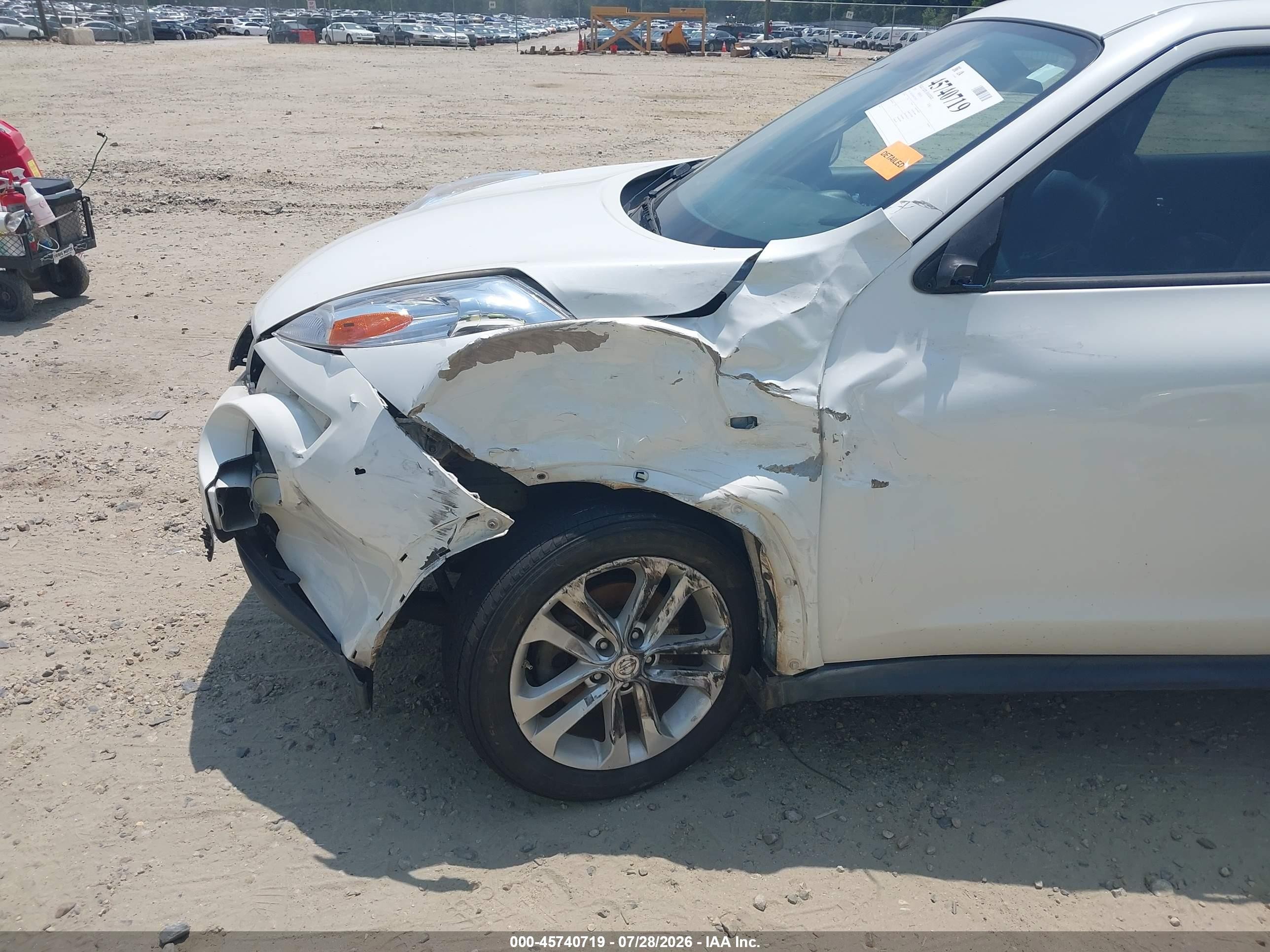 2013 Nissan Juke Sl White vin: JN8AF5MR8DT219547