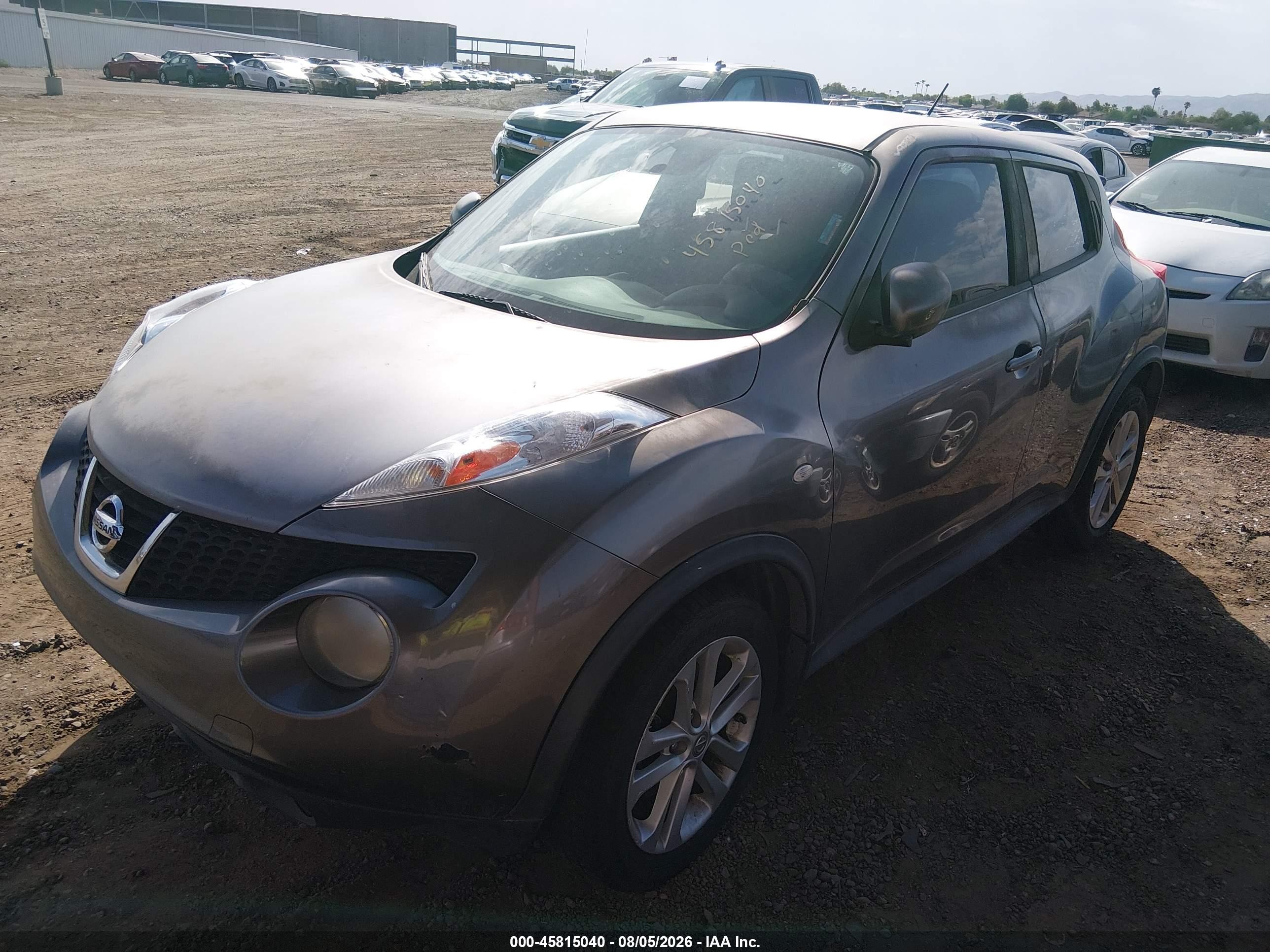 2013 Nissan Juke S Серый vin: JN8AF5MR8DT225963