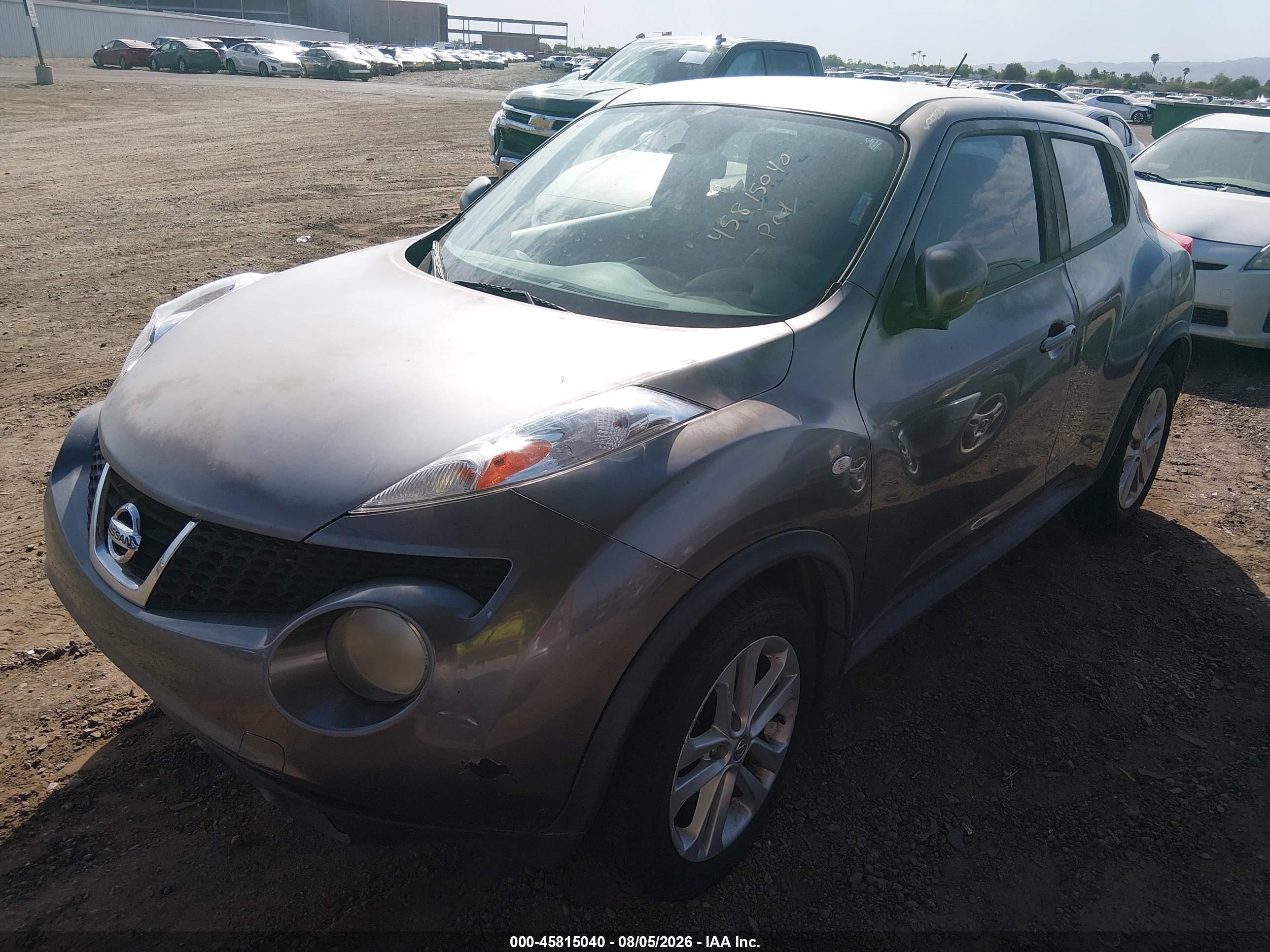2013 Nissan Juke S Серый vin: JN8AF5MR8DT225963