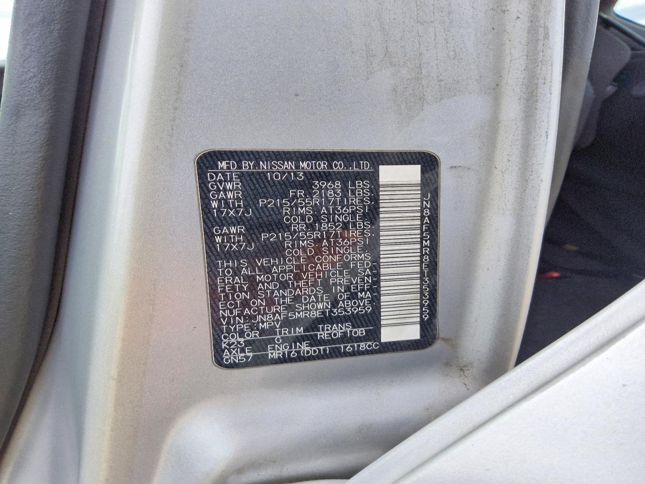 2014 Nissan Juke S Silver vin: JN8AF5MR8ET353959