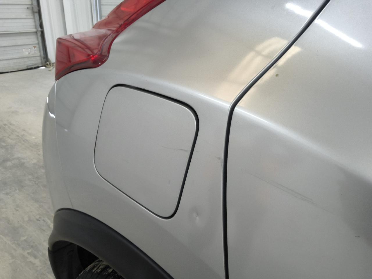 2014 Nissan Juke S Silver vin: JN8AF5MR8ET353959 Damage: Right Qtr Panel, Dent(S) W/ Paint Dmg, 4 To 5 Inches