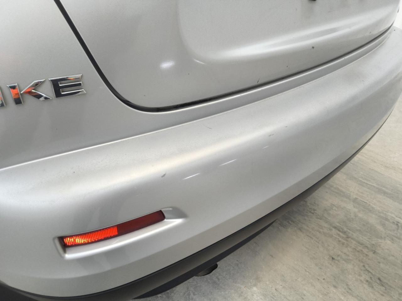 2014 Nissan Juke S Silver vin: JN8AF5MR8ET353959 Damage: Rear Bumper, Multiple Scratches Heavy, 3