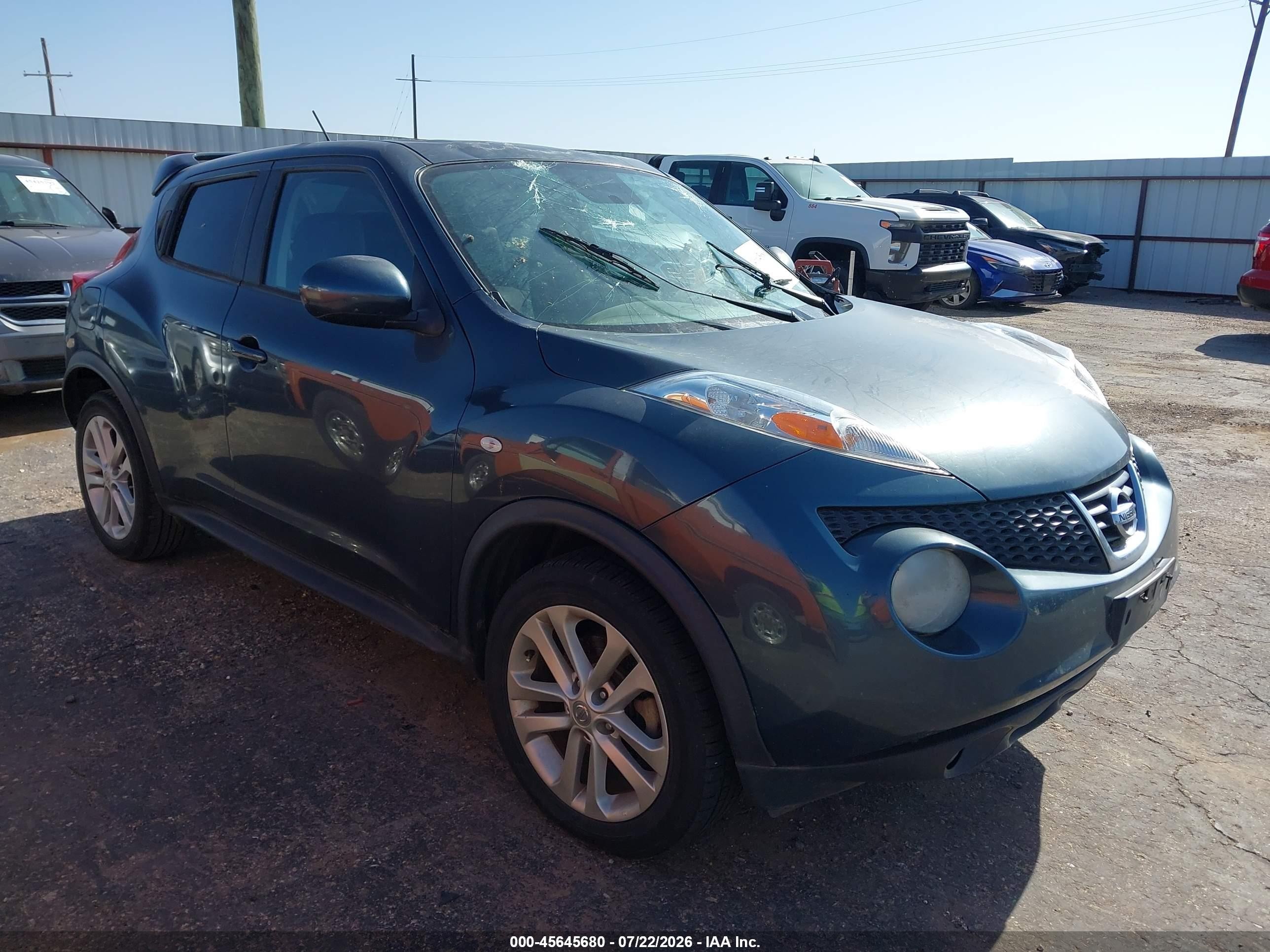 2014 Nissan Juke Sl Blue vin: JN8AF5MR8ET358966