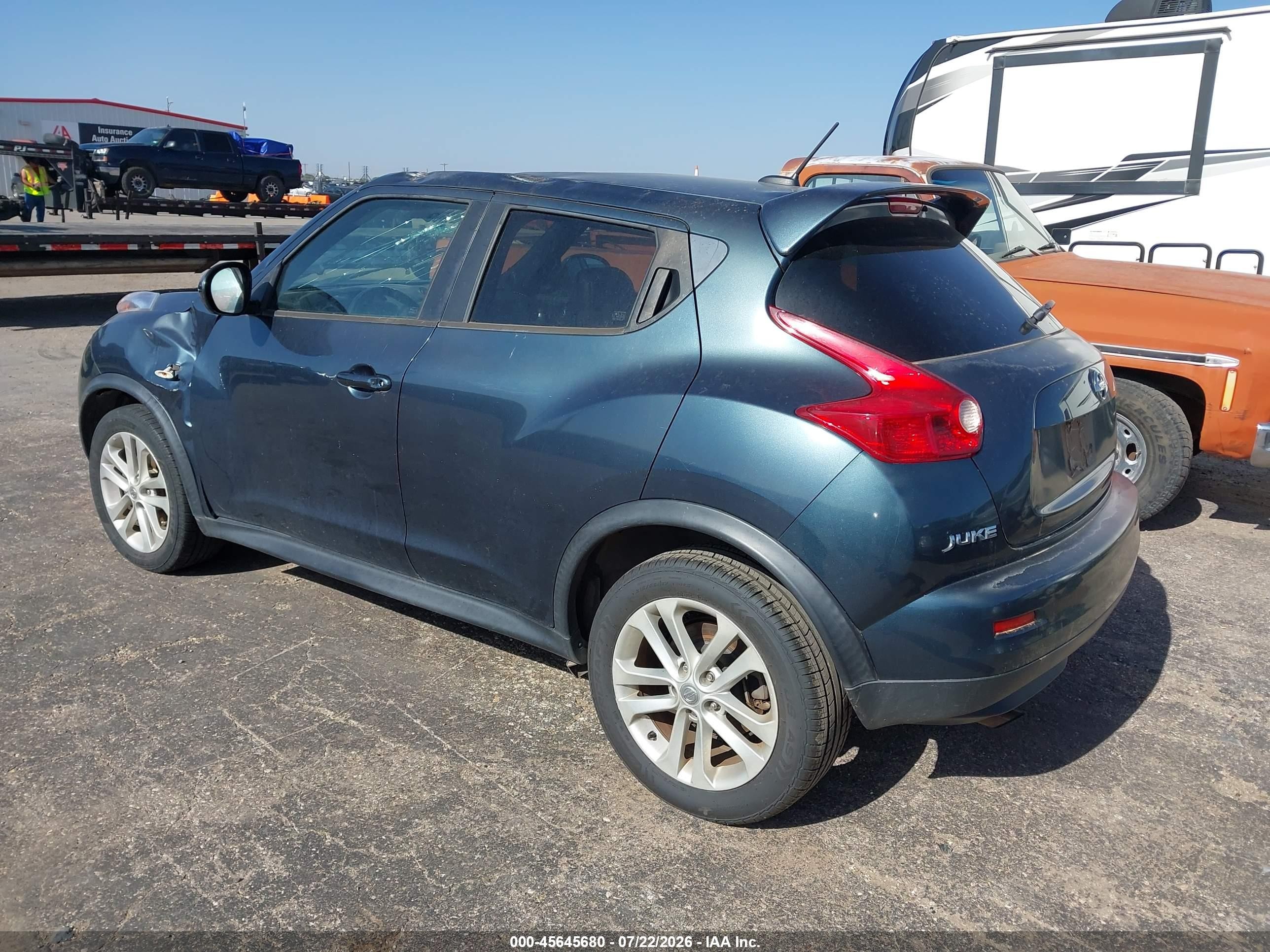 2014 Nissan Juke Sl Blue vin: JN8AF5MR8ET358966