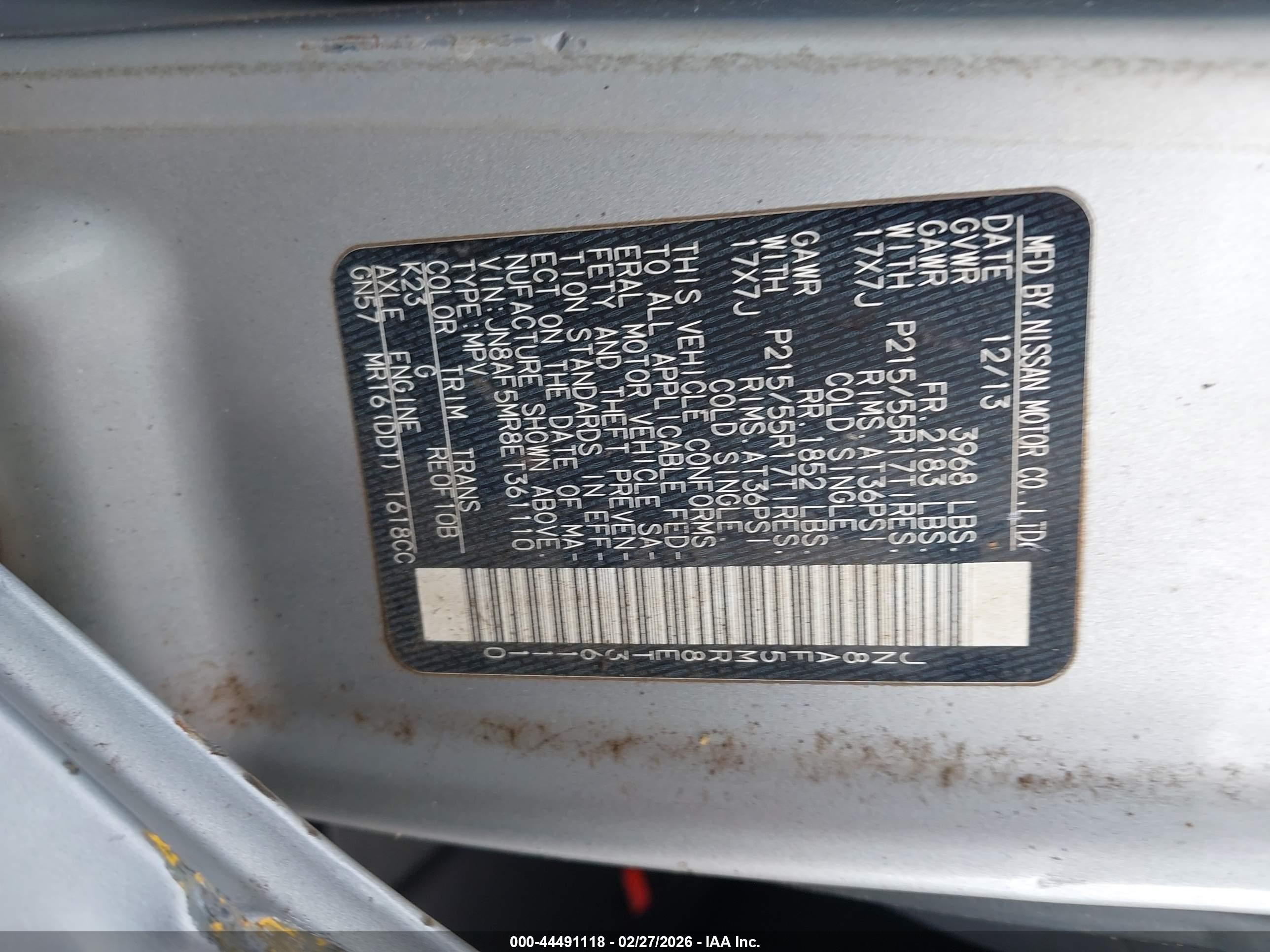 2014 Nissan Juke S Серебряный vin: JN8AF5MR8ET361110