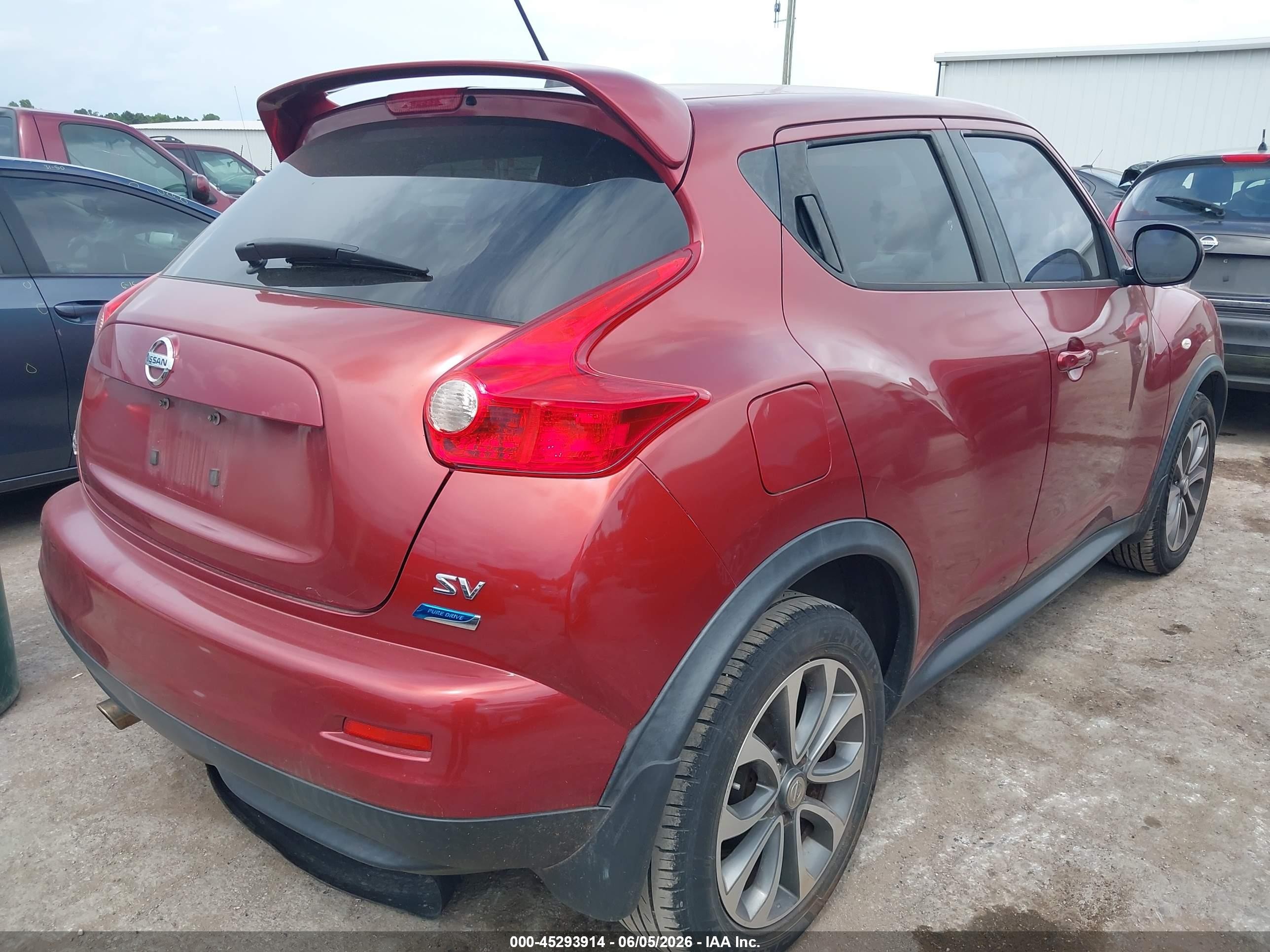 2014 Nissan Juke Sv Красный vin: JN8AF5MR8ET452491