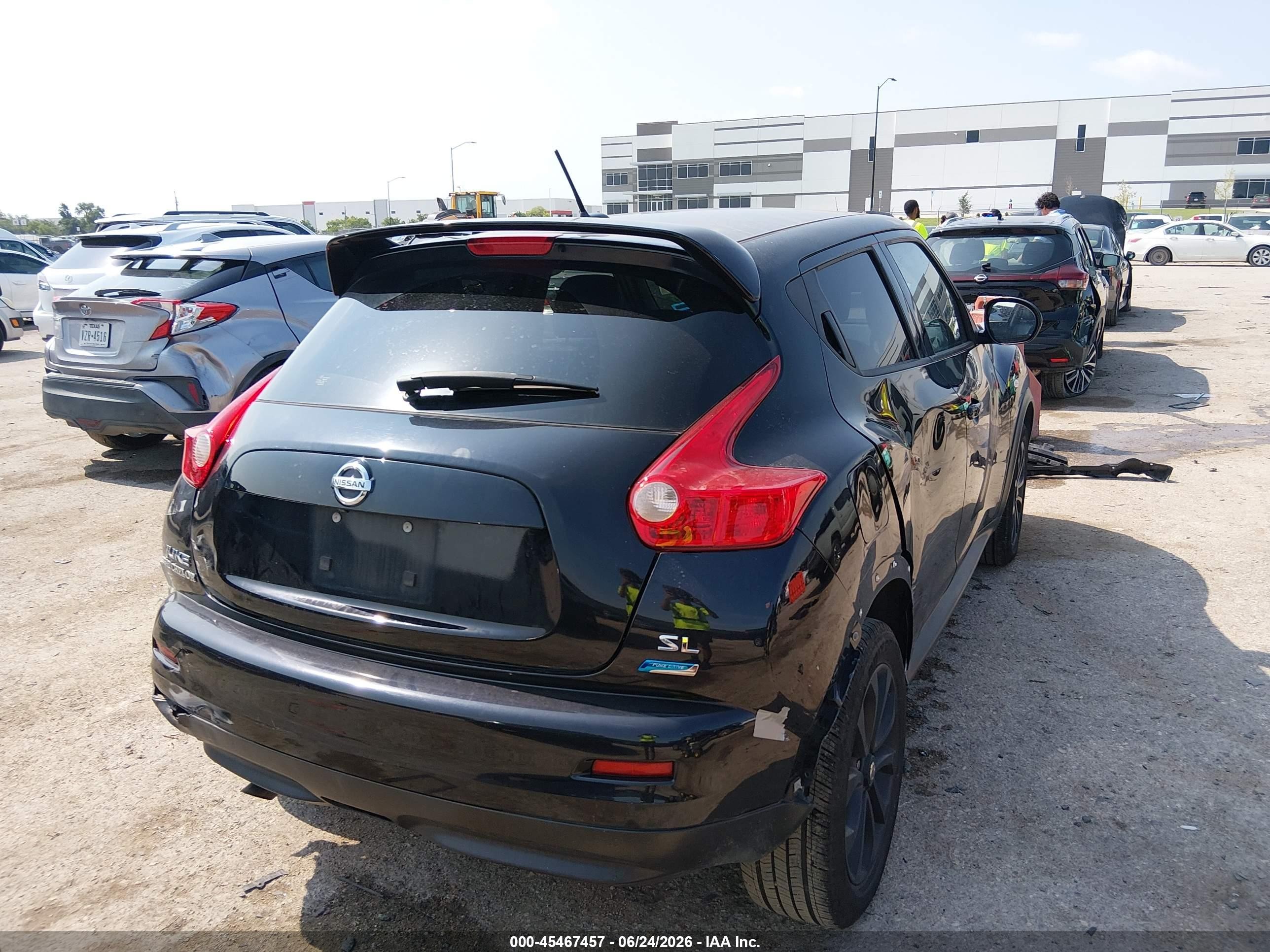 2014 Nissan Juke Sl Black vin: JN8AF5MR8ET454595