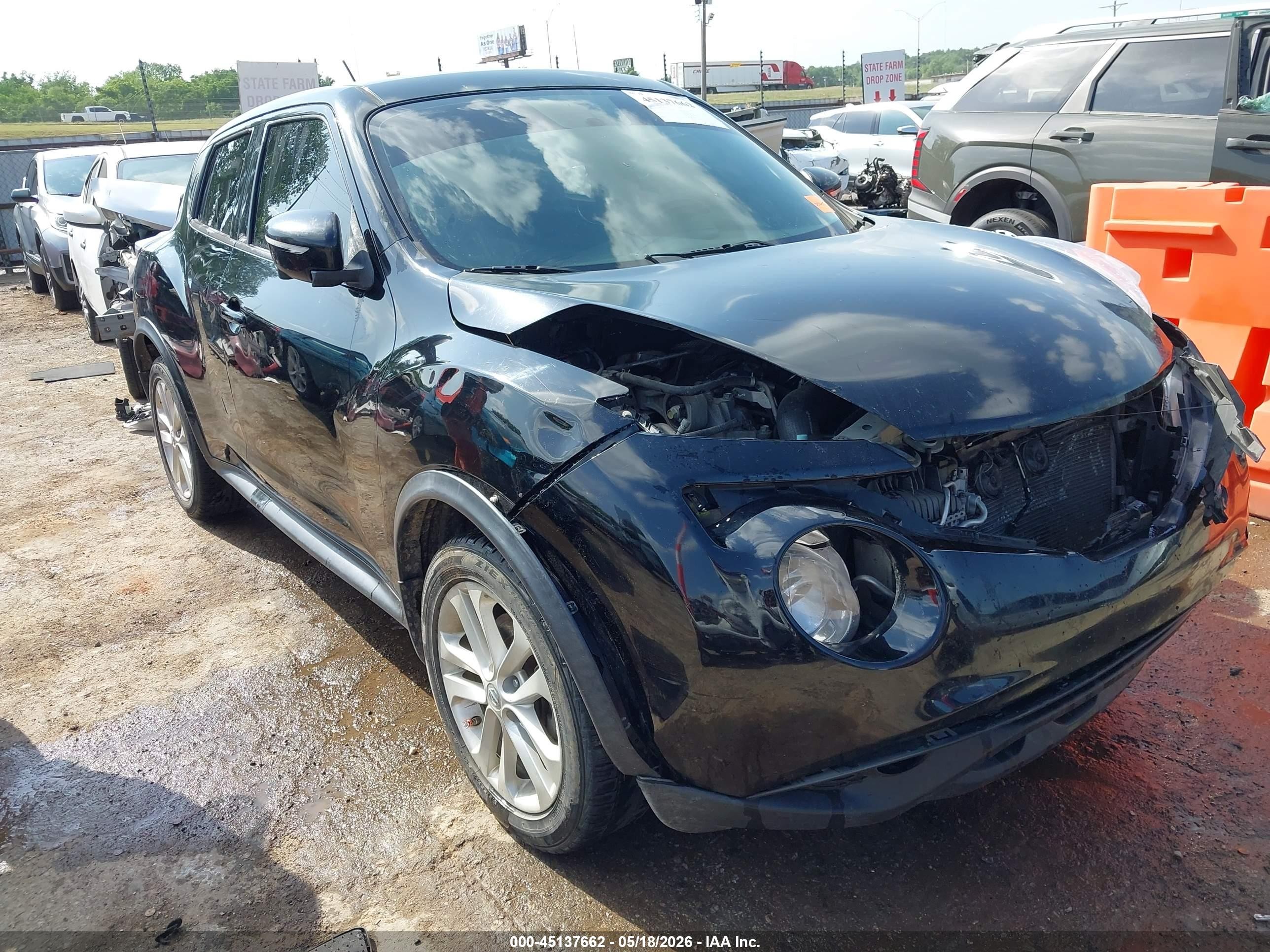 2015 Nissan Juke Sl Black vin: JN8AF5MR8FT504137