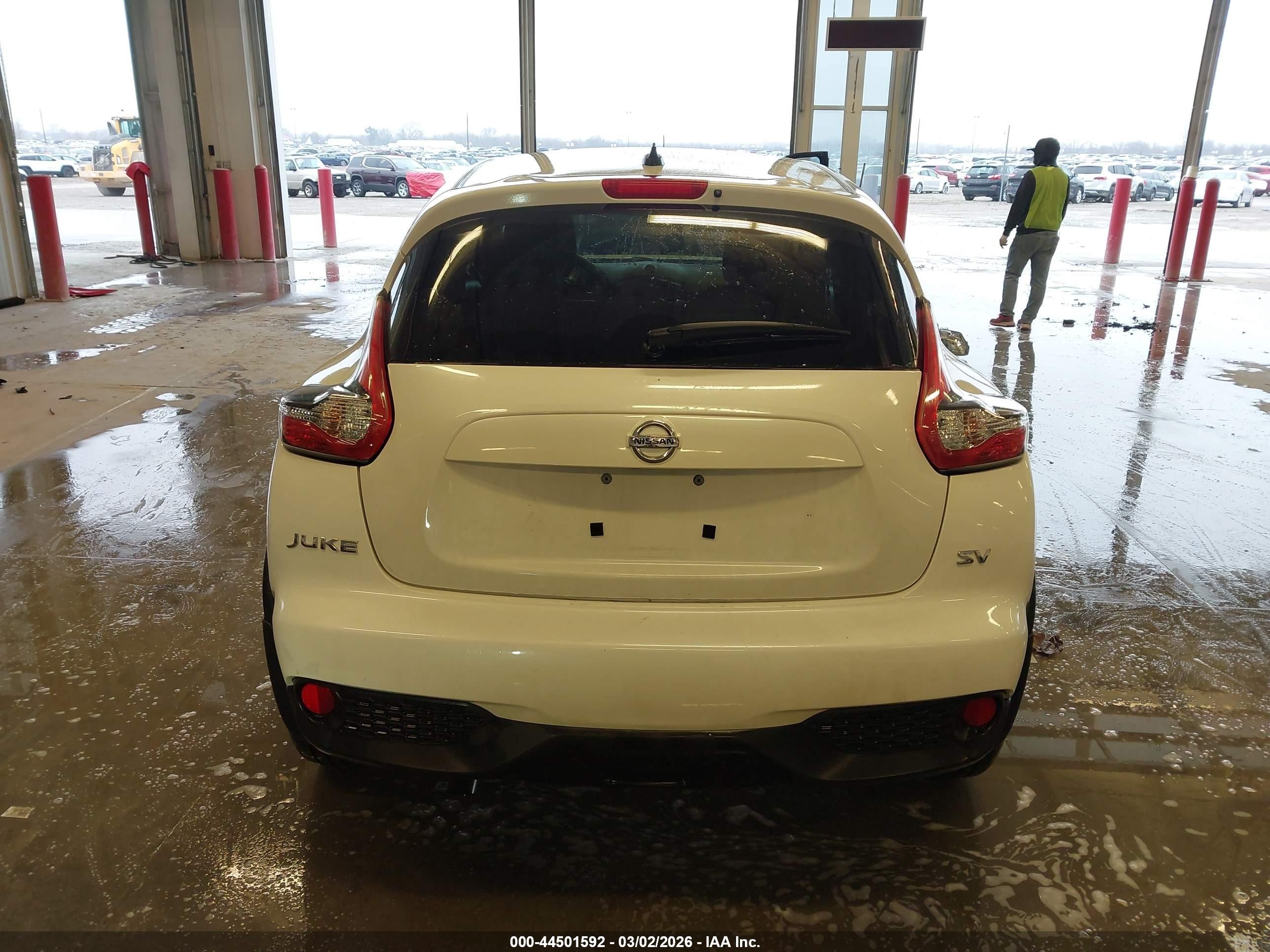 2015 Nissan Juke Sv White vin: JN8AF5MR8FT504381
