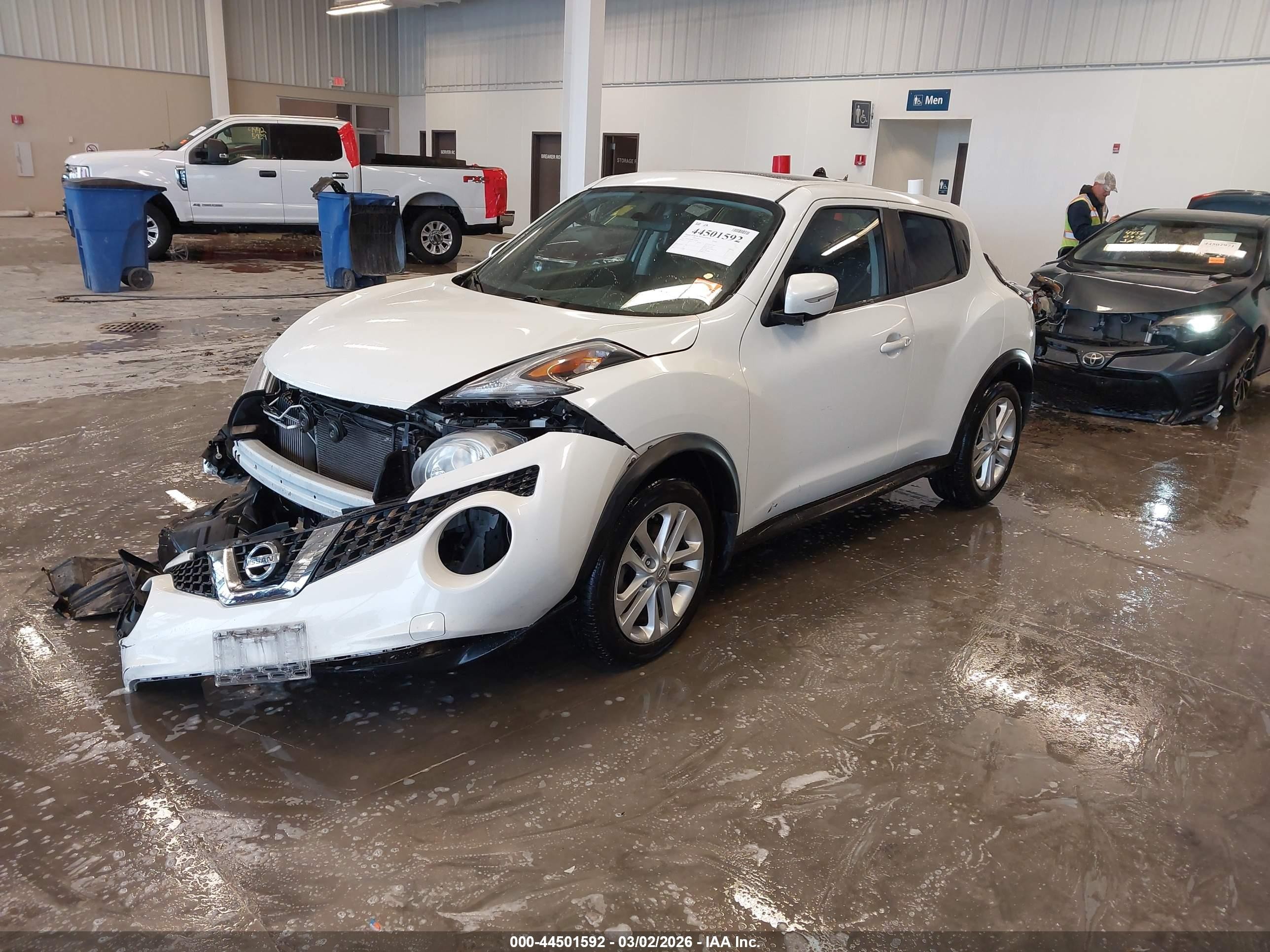 2015 Nissan Juke Sv White vin: JN8AF5MR8FT504381