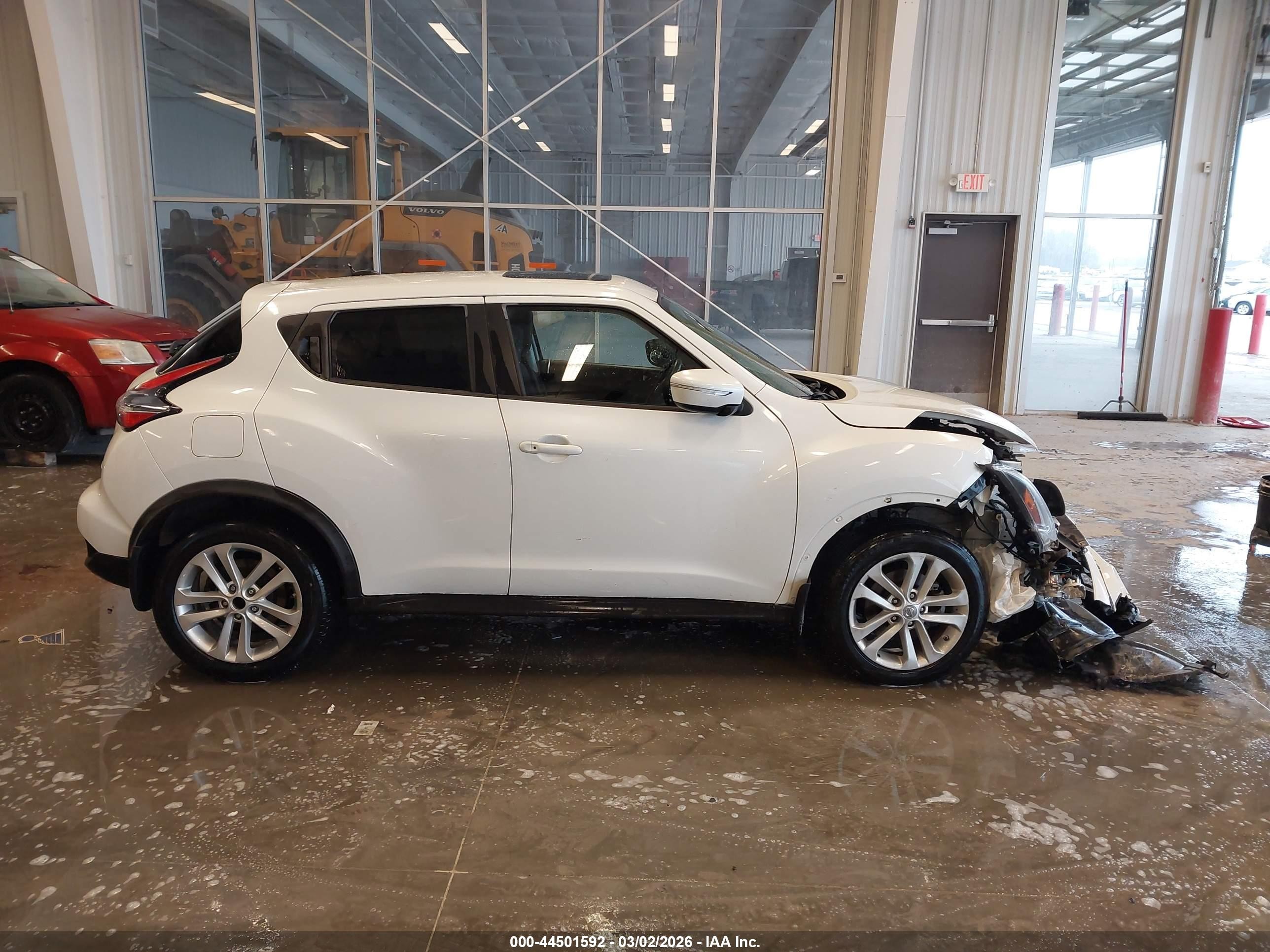 2015 Nissan Juke Sv White vin: JN8AF5MR8FT504381