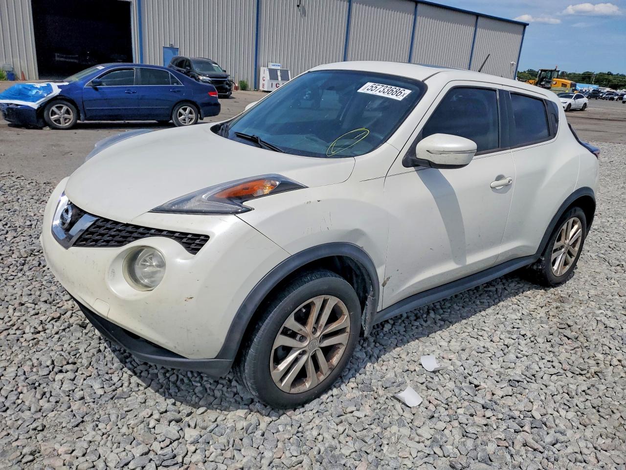 2015 Nissan Juke Sv White vin: JN8AF5MR8FT506096