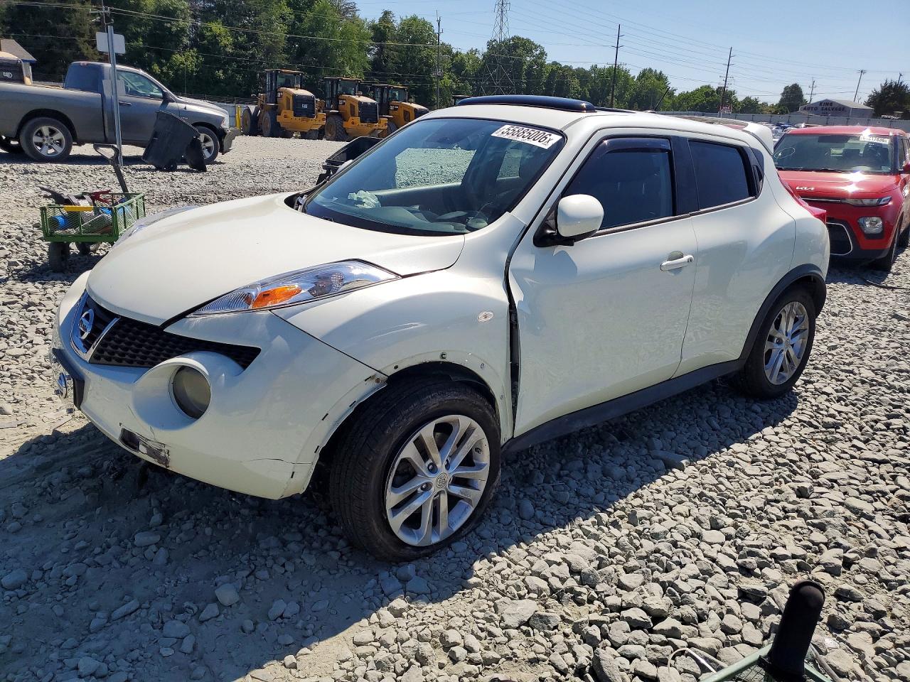 2012 Nissan Juke S White vin: JN8AF5MR9CT102221