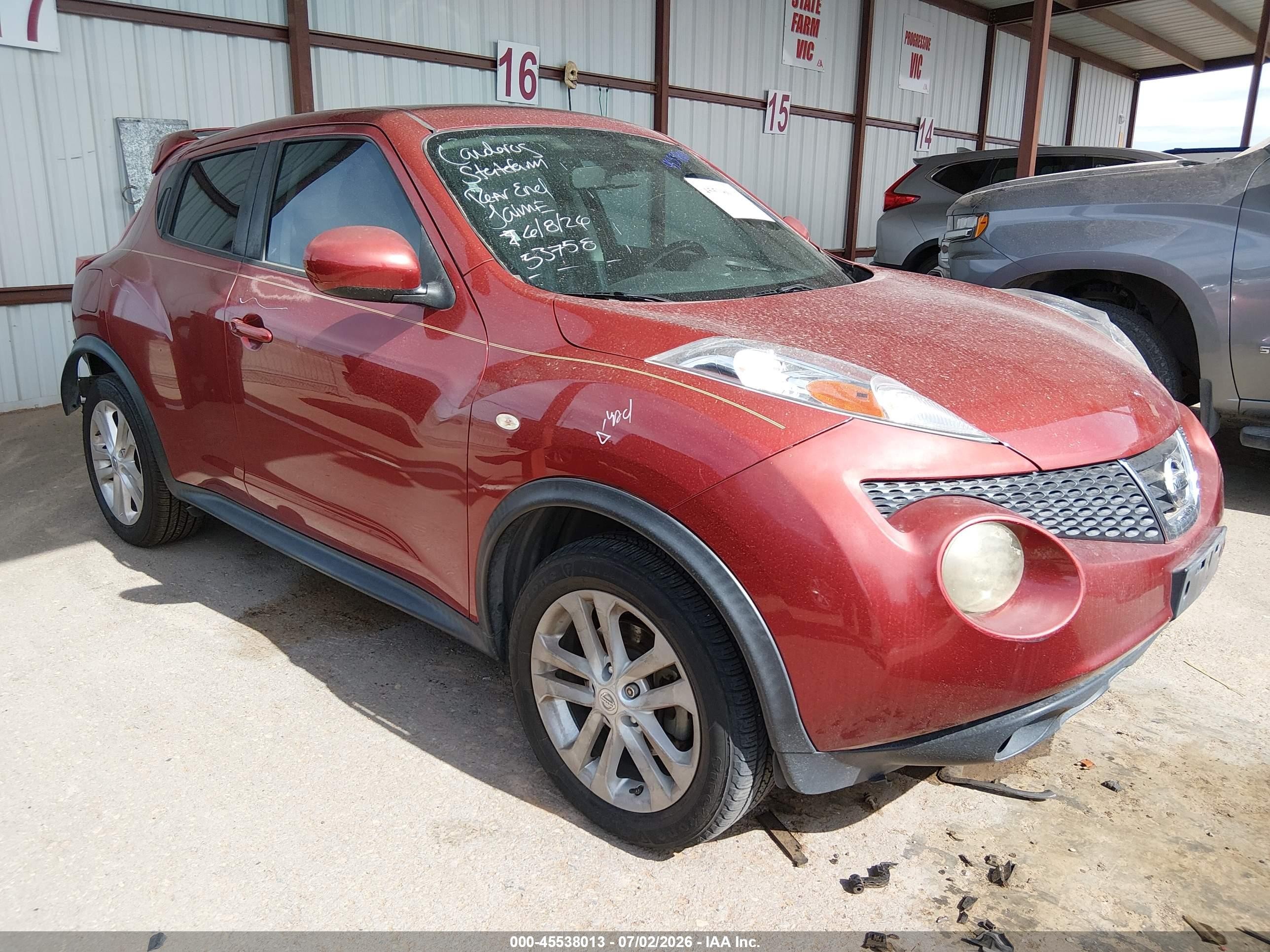 2012 Nissan Juke Sl Red vin: JN8AF5MR9CT106995