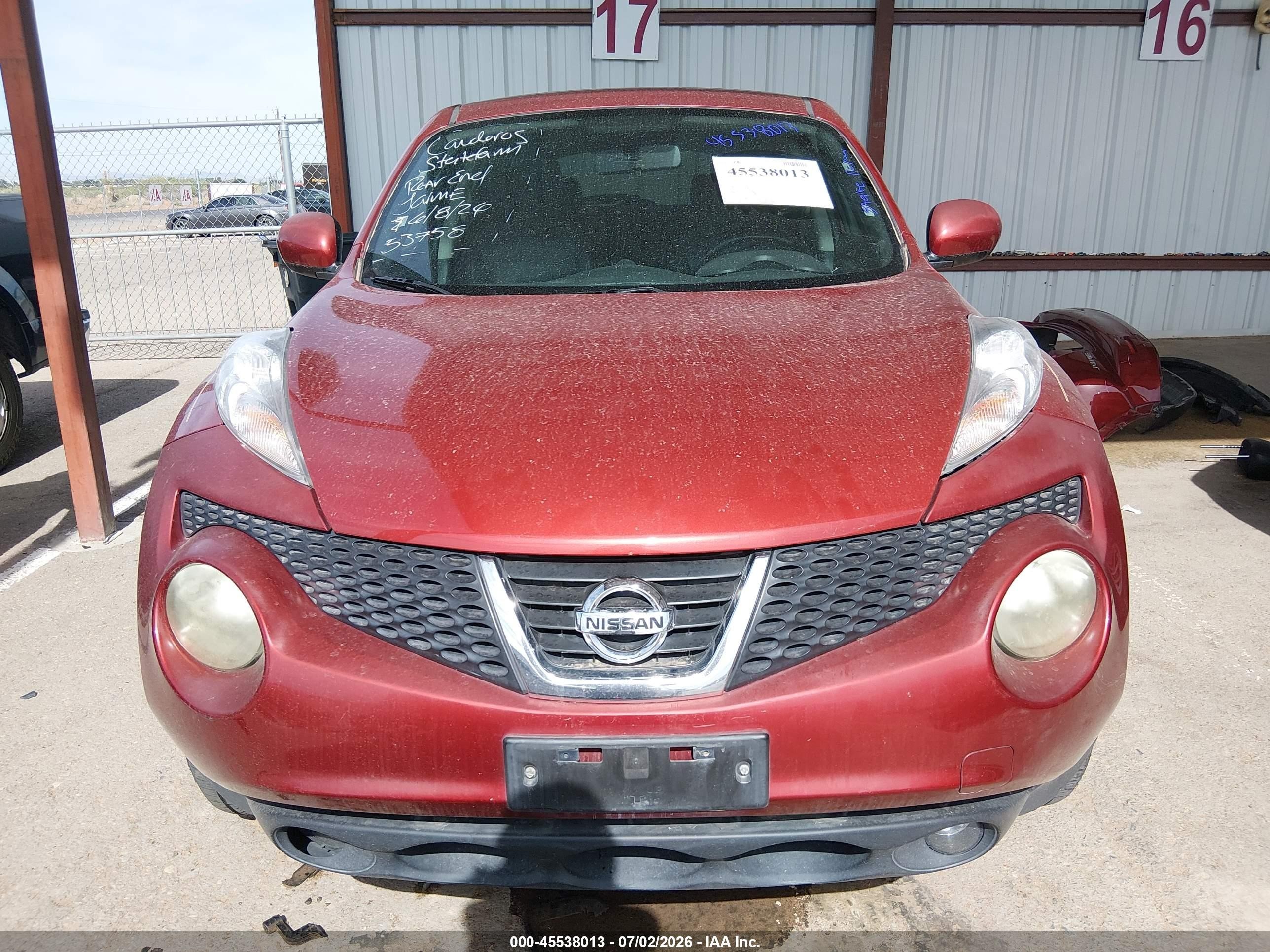 2012 Nissan Juke Sl Red vin: JN8AF5MR9CT106995