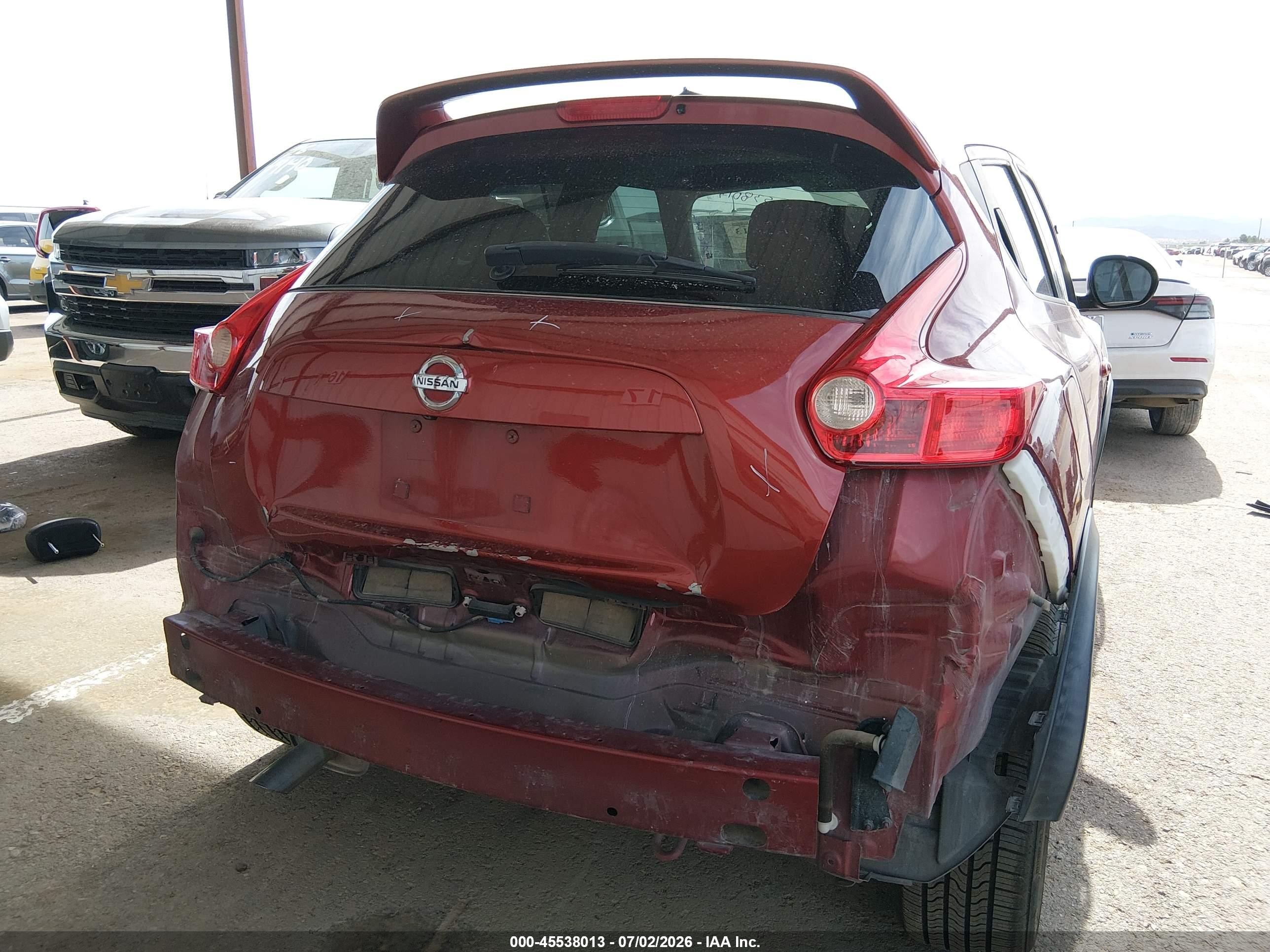 2012 Nissan Juke Sl Red vin: JN8AF5MR9CT106995