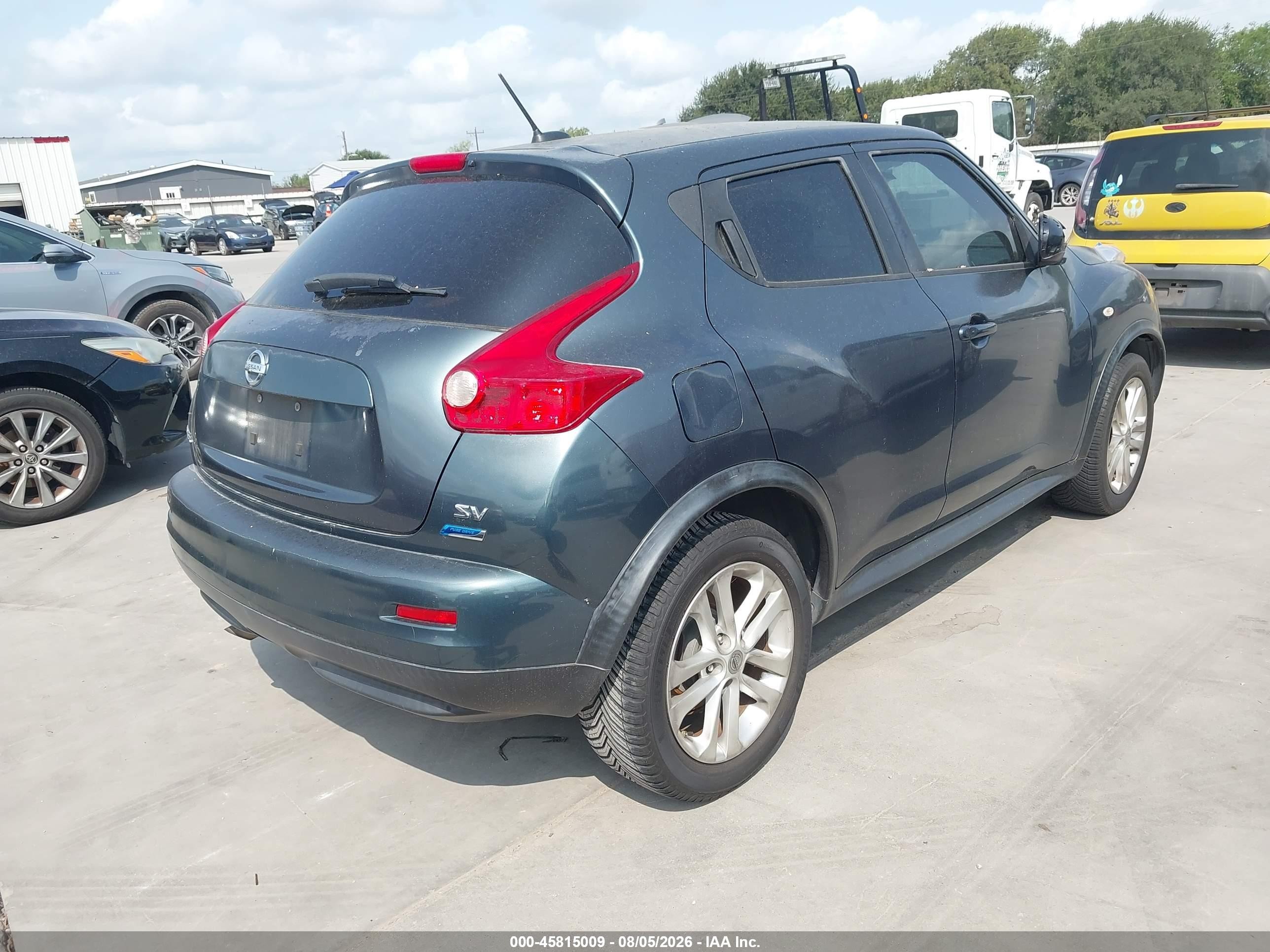 2013 Nissan Juke Sv Синий vin: JN8AF5MR9DT201560