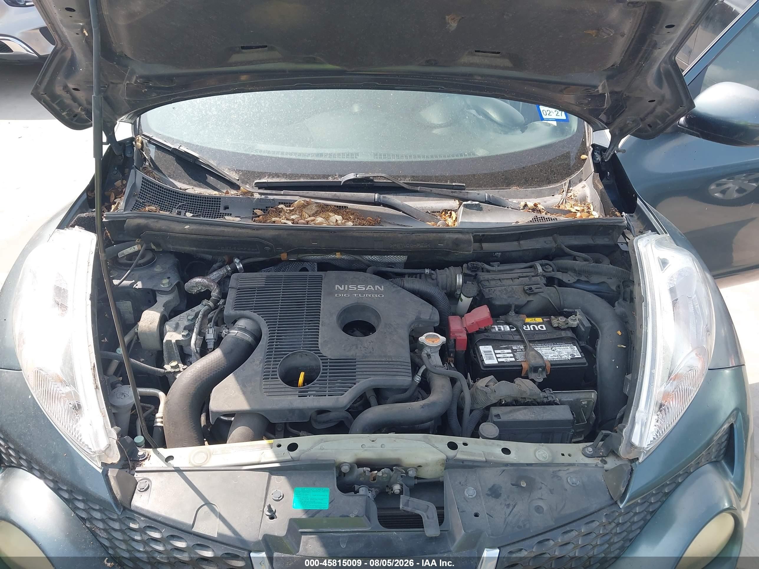 2013 Nissan Juke Sv Синий vin: JN8AF5MR9DT201560