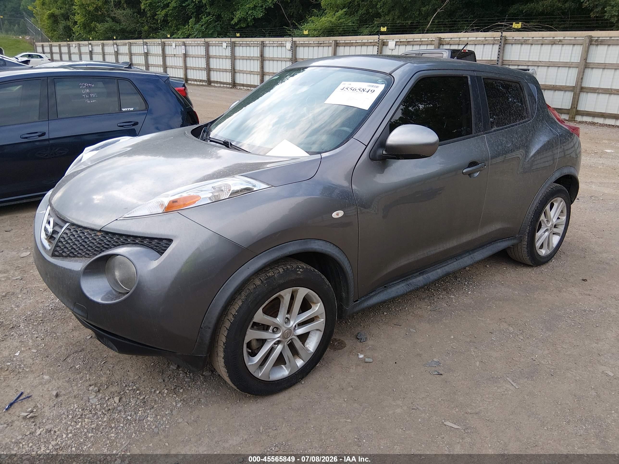 2013 Nissan Juke Sl Gray vin: JN8AF5MR9DT204801