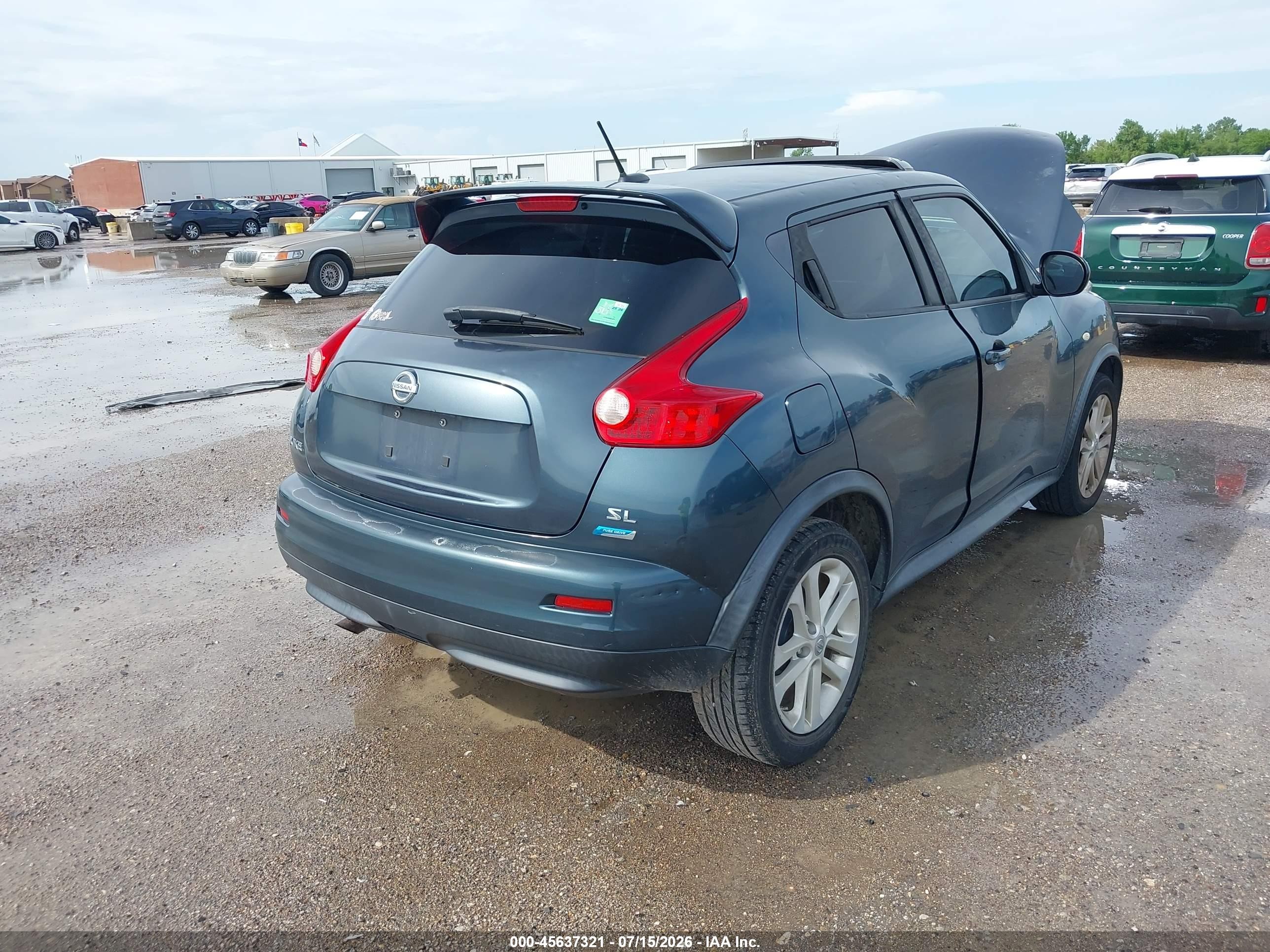2013 Nissan Juke Sl Blue vin: JN8AF5MR9DT204832