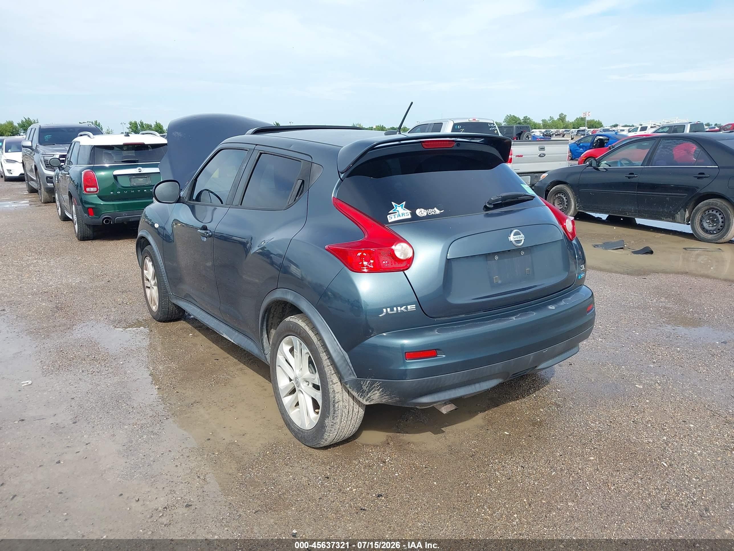 2013 Nissan Juke Sl Blue vin: JN8AF5MR9DT204832