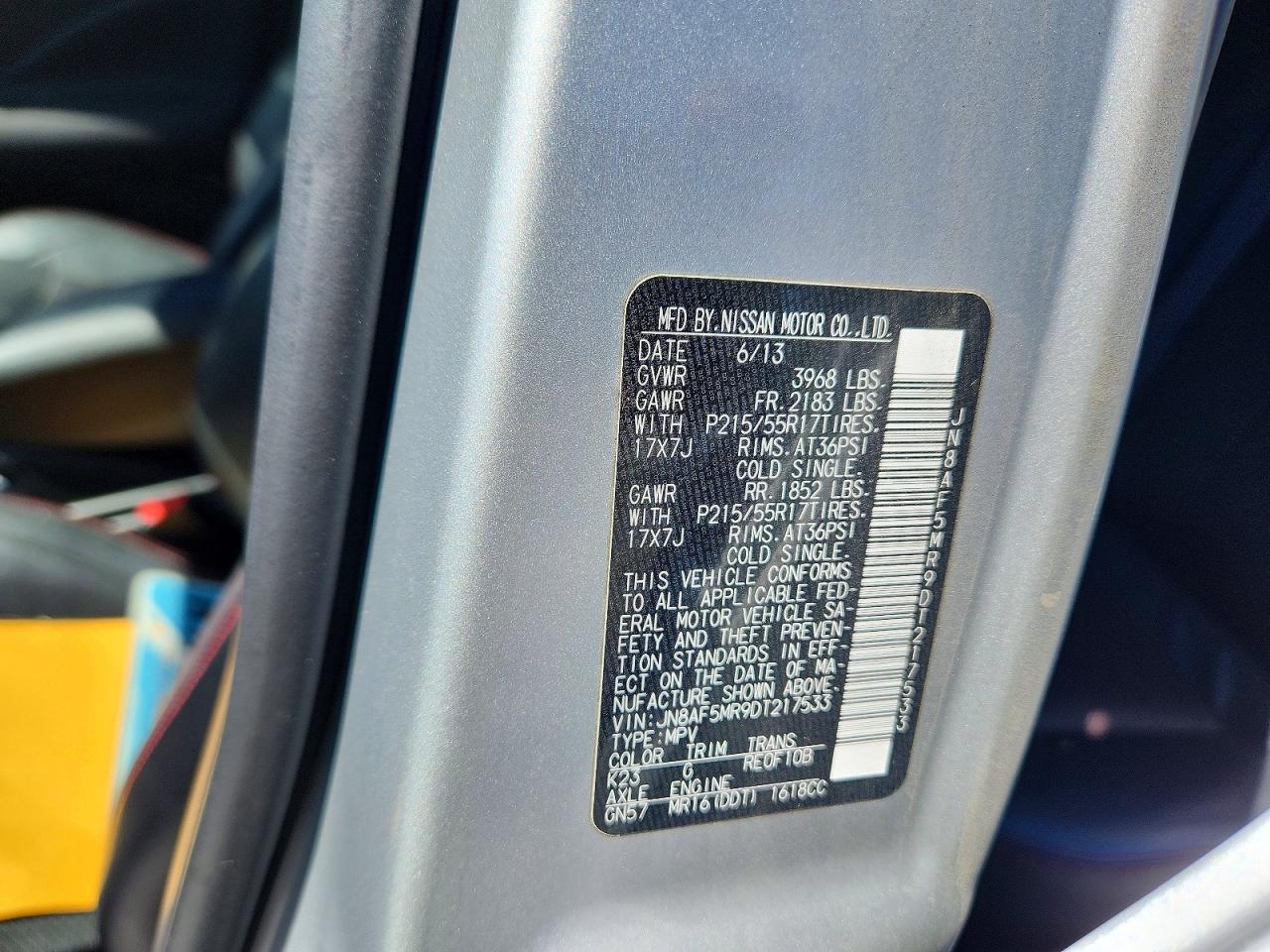 2013 Nissan Juke S Silver vin: JN8AF5MR9DT217533