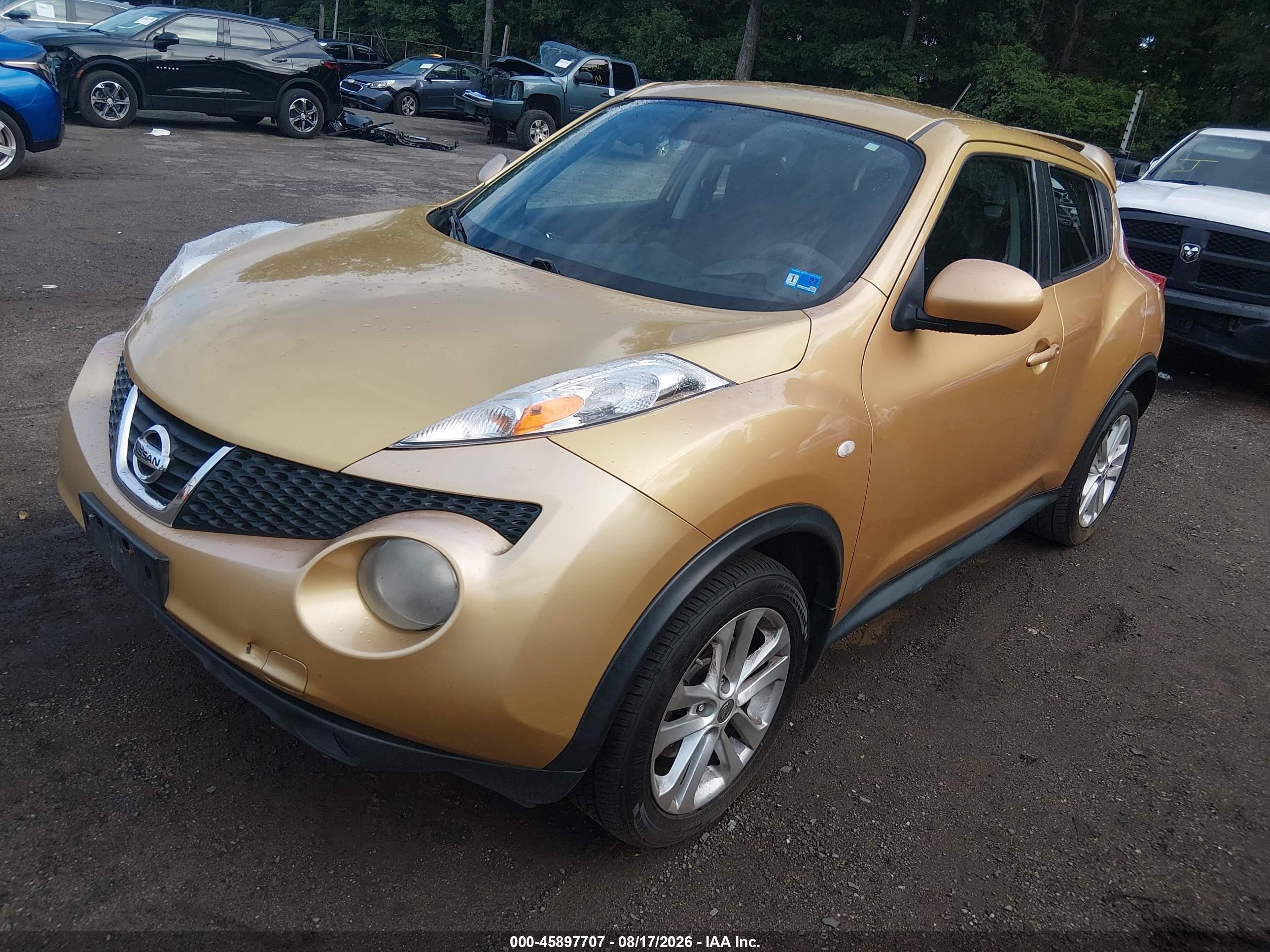 2014 Nissan Juke S Gold vin: JN8AF5MR9ET355073